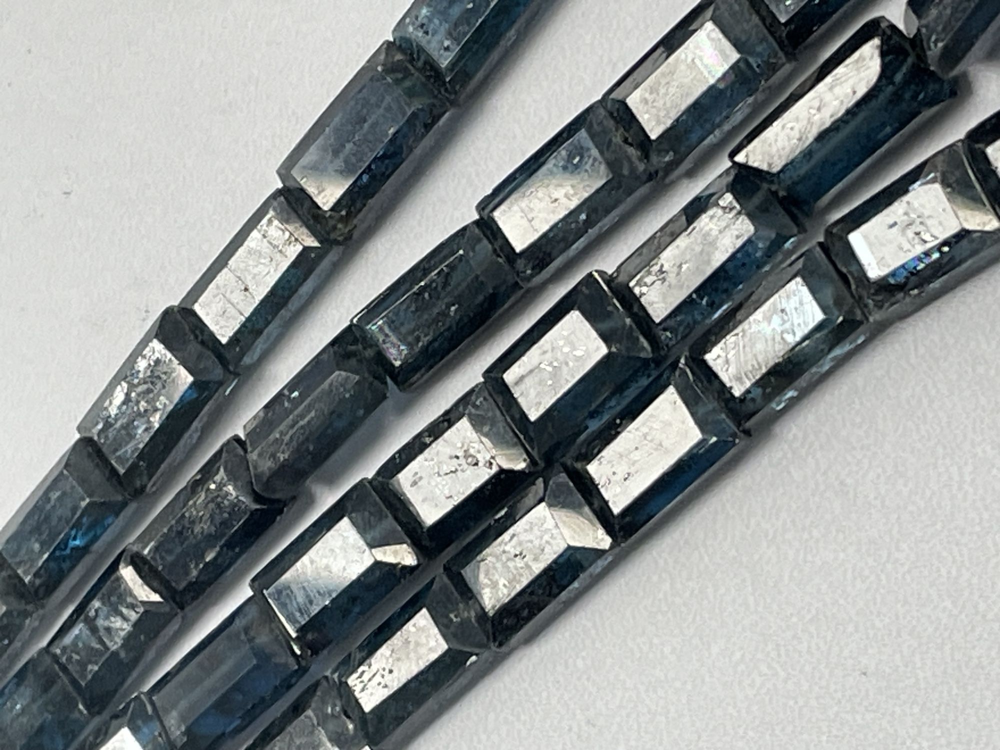 Teal Kyanite Rectangle Faceted