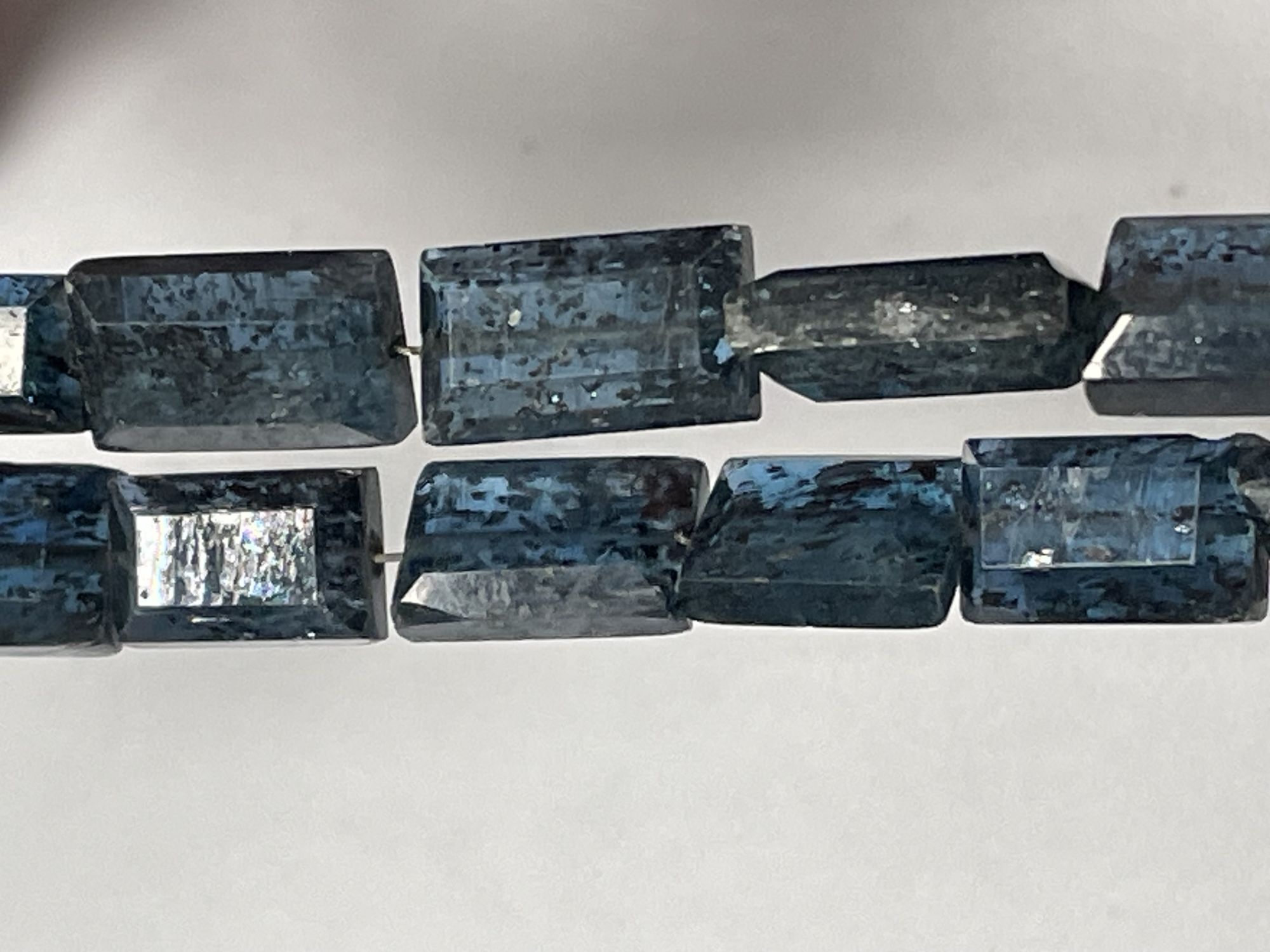 Teal Kyanite Rectangle Faceted