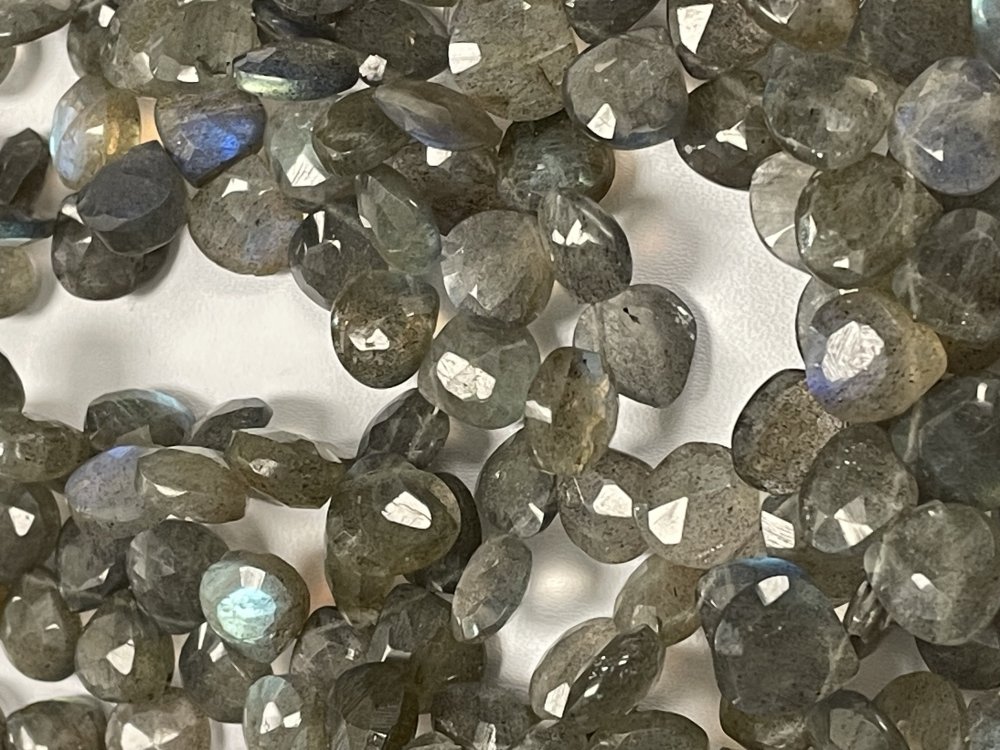 Labradorite Heart Faceted