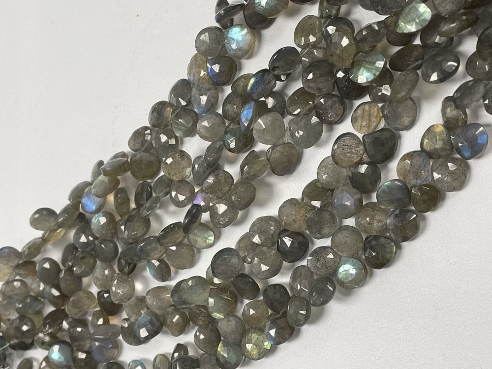 Labradorite Heart Faceted