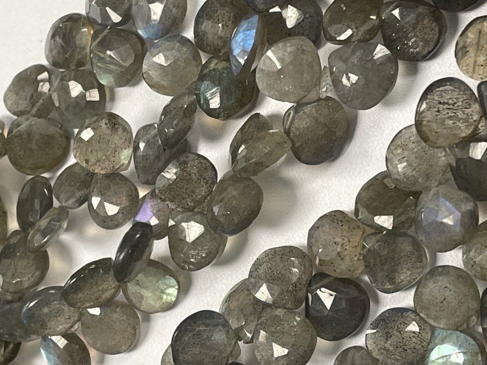 Labradorite Heart Faceted