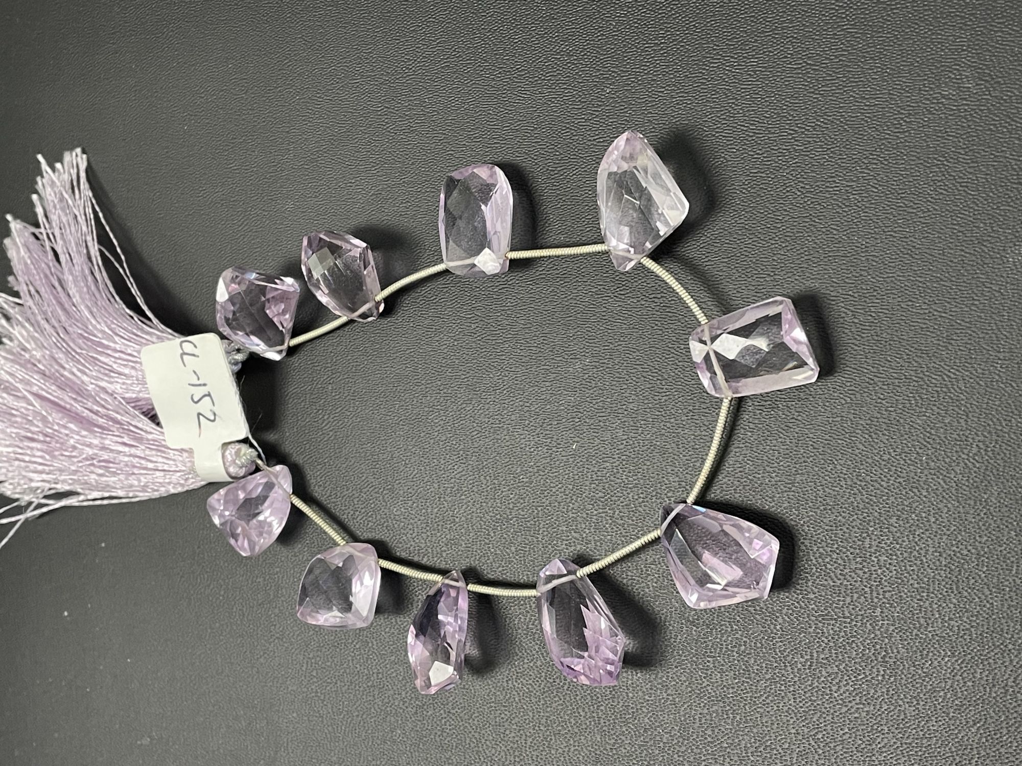 Pink Amethyst Funky Cut Faceted