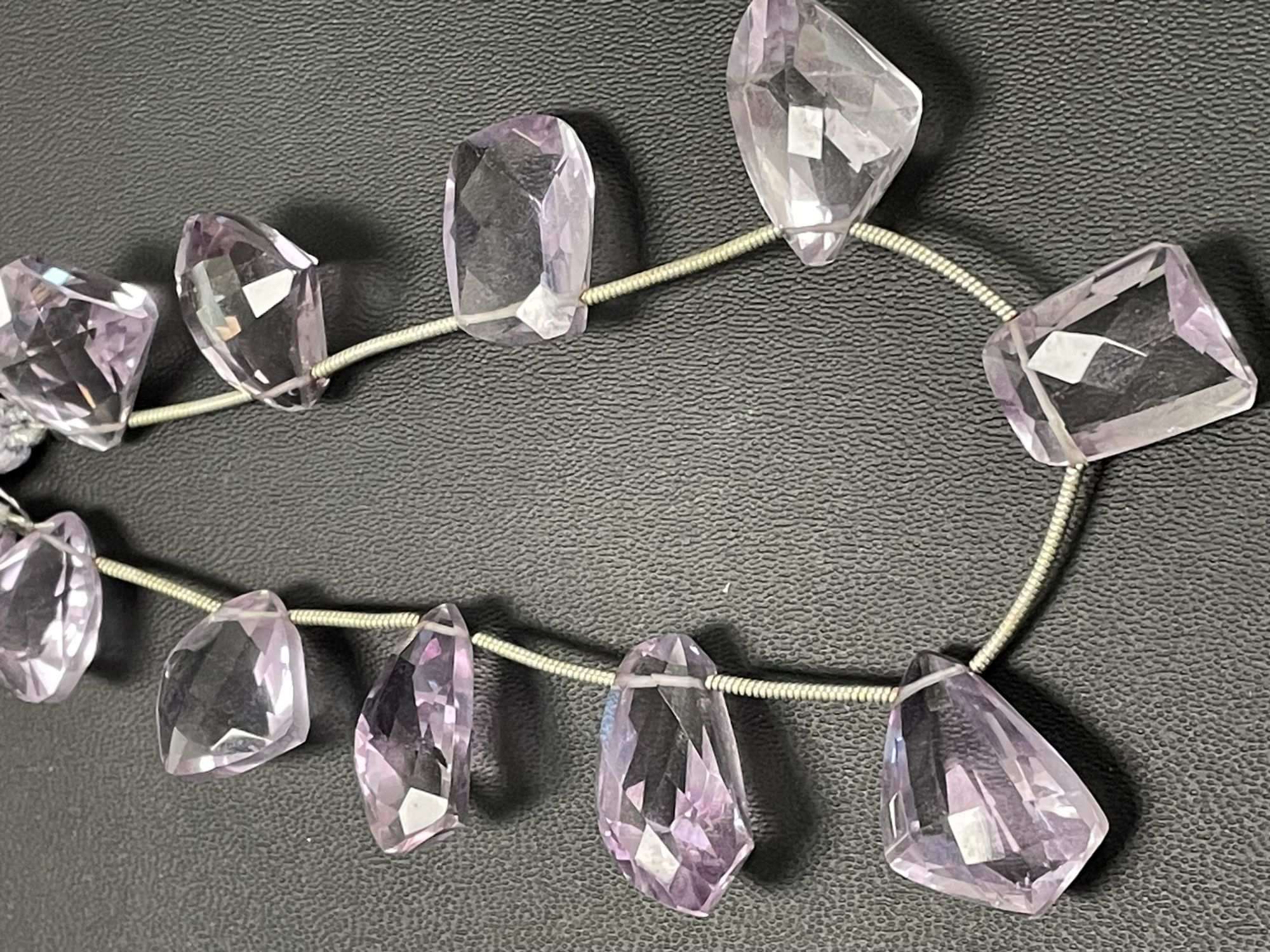 Pink Amethyst Funky Cut Faceted