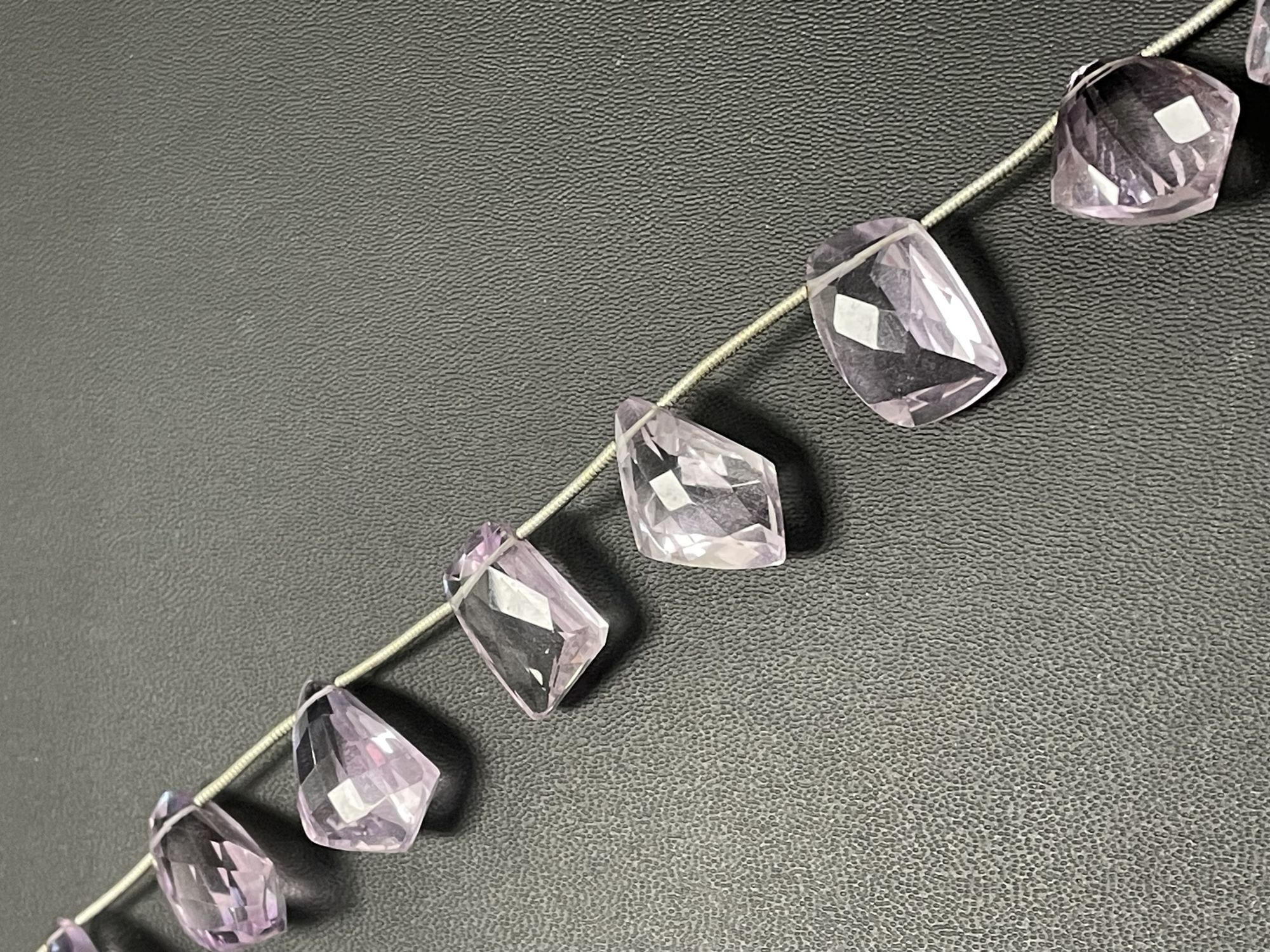 Pink Amethyst Funky Cut Faceted