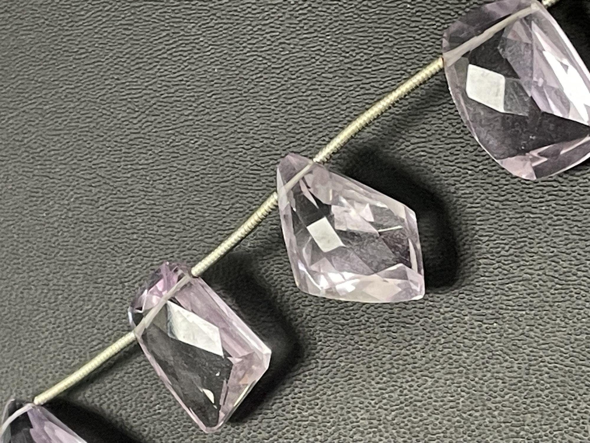 Pink Amethyst Funky Cut Faceted