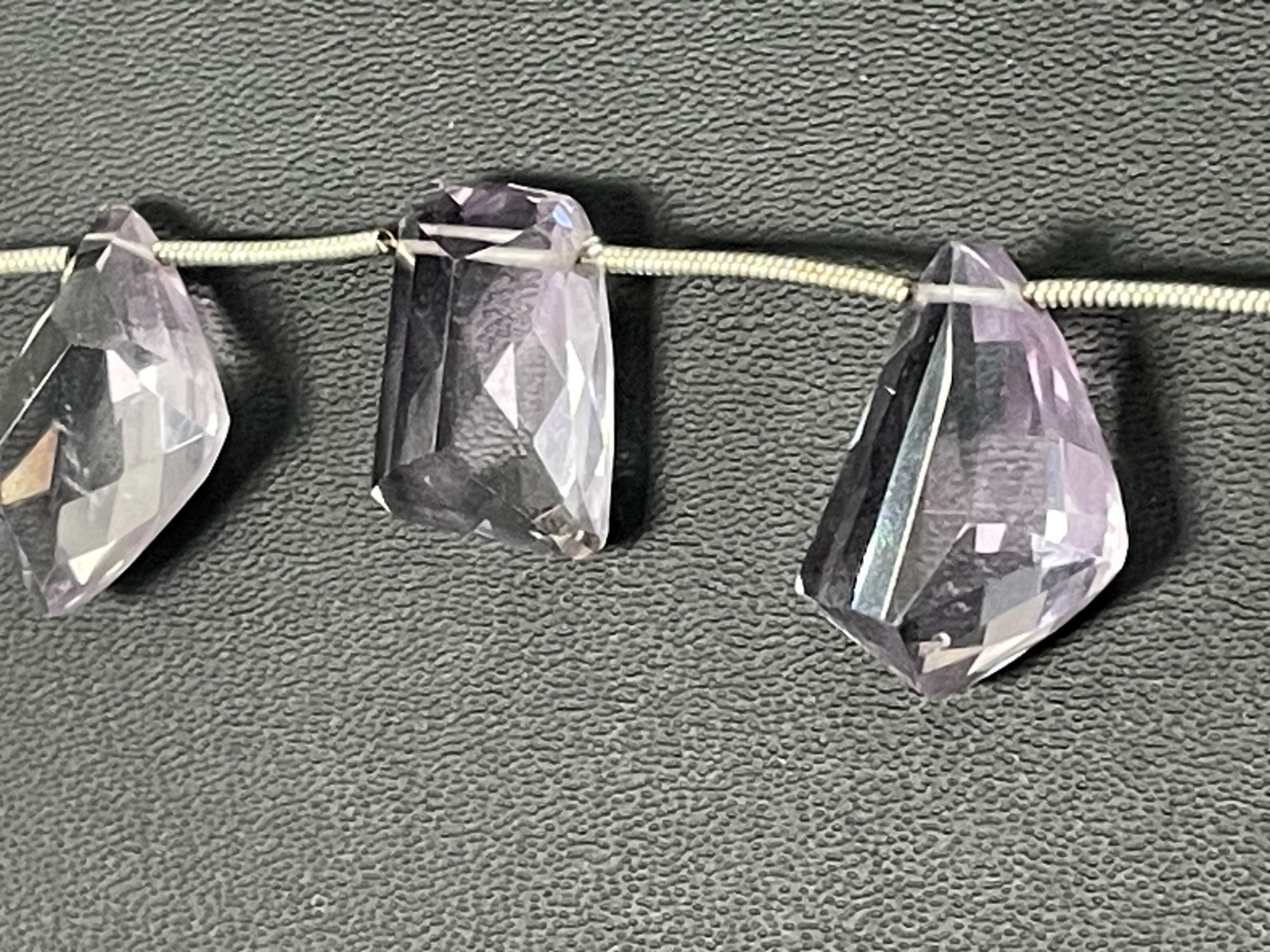 Pink Amethyst Funky Cut Faceted