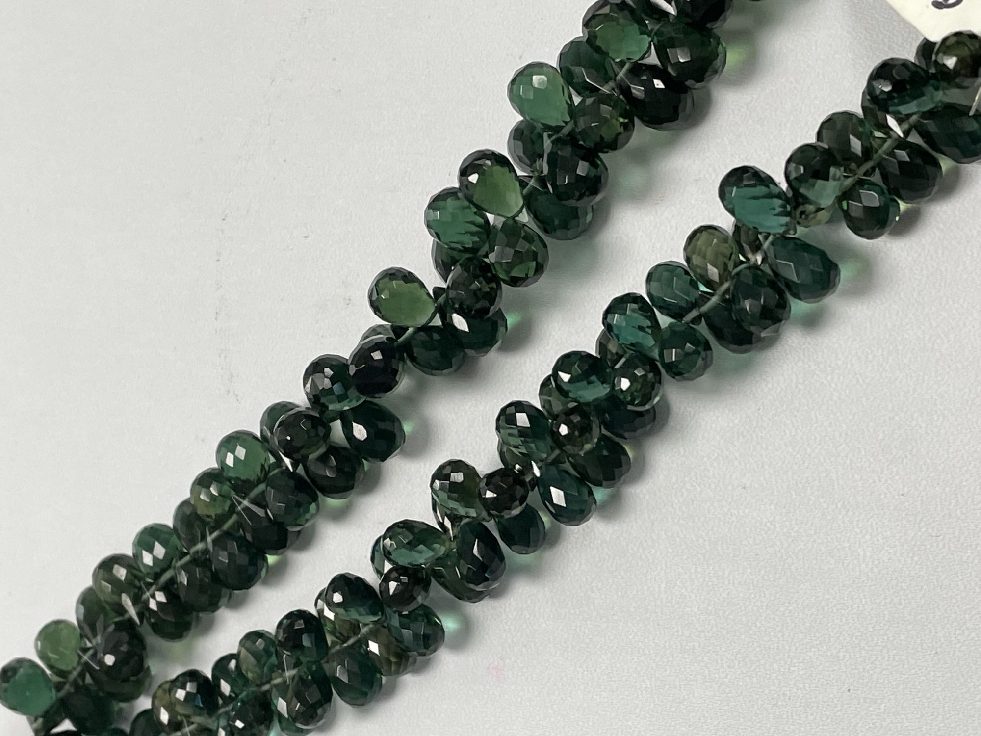 Green Hydro Quartz Drop Faceted