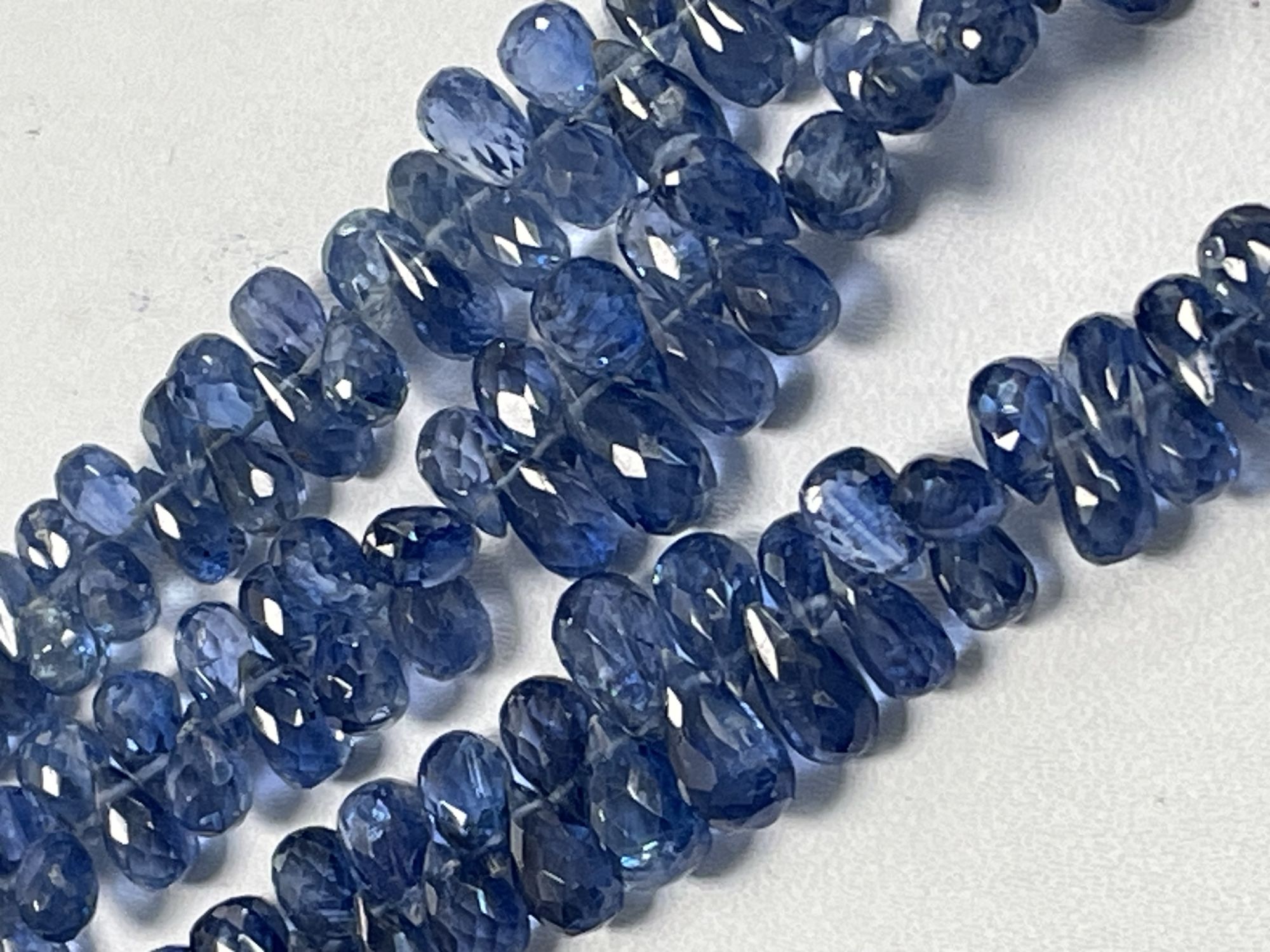 Blue Kyanite Drop Faceted
