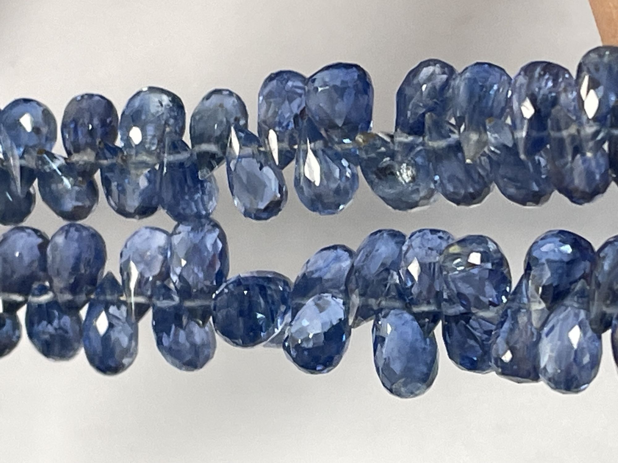 Blue Kyanite Drop Faceted