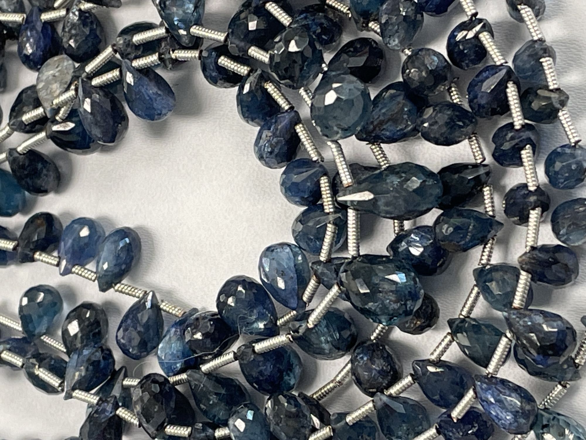 Blue Kyanite Drop Faceted