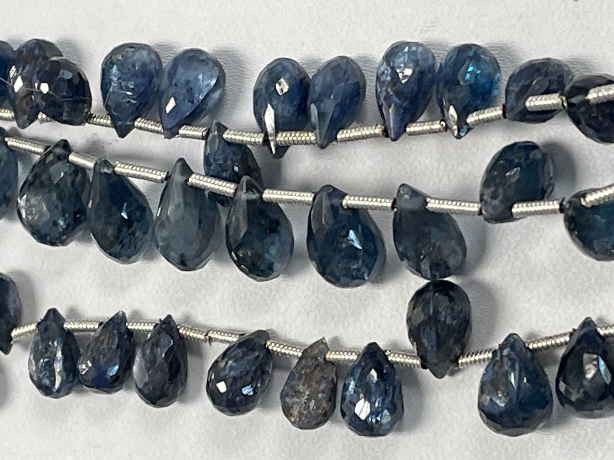 Blue Kyanite Drop Faceted
