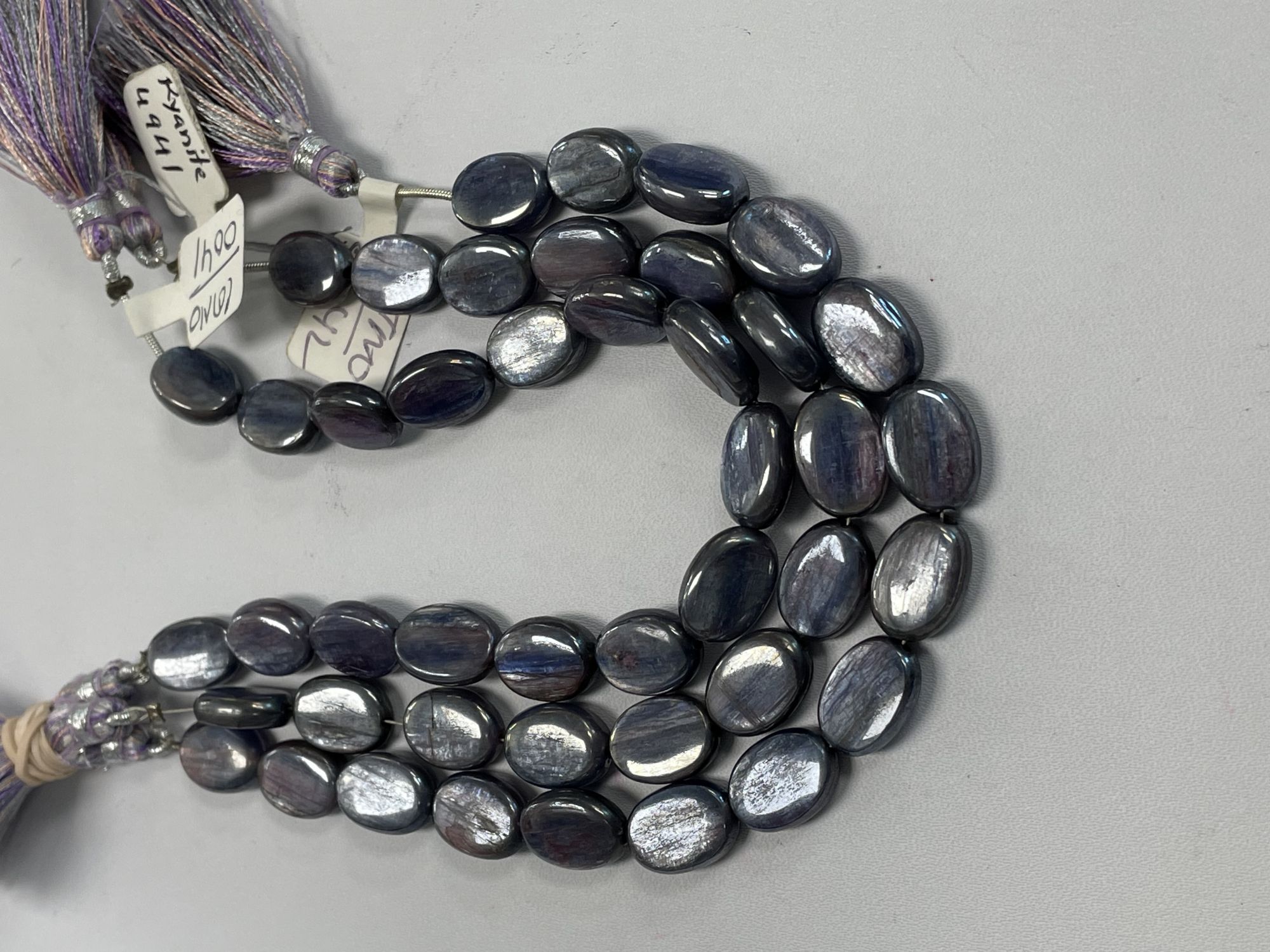 Coated Pink Blue Kyanite Oval Smooth