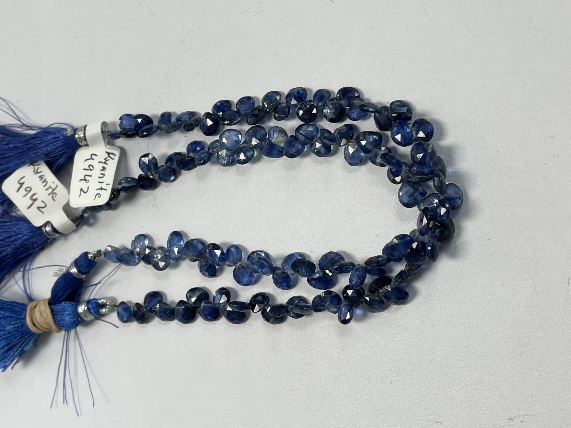 Blue Kyanite Heart Faceted
