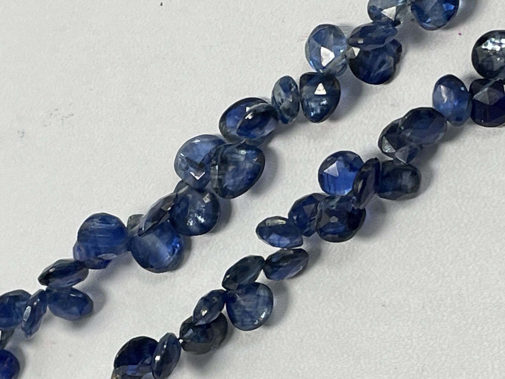 Blue Kyanite Heart Faceted