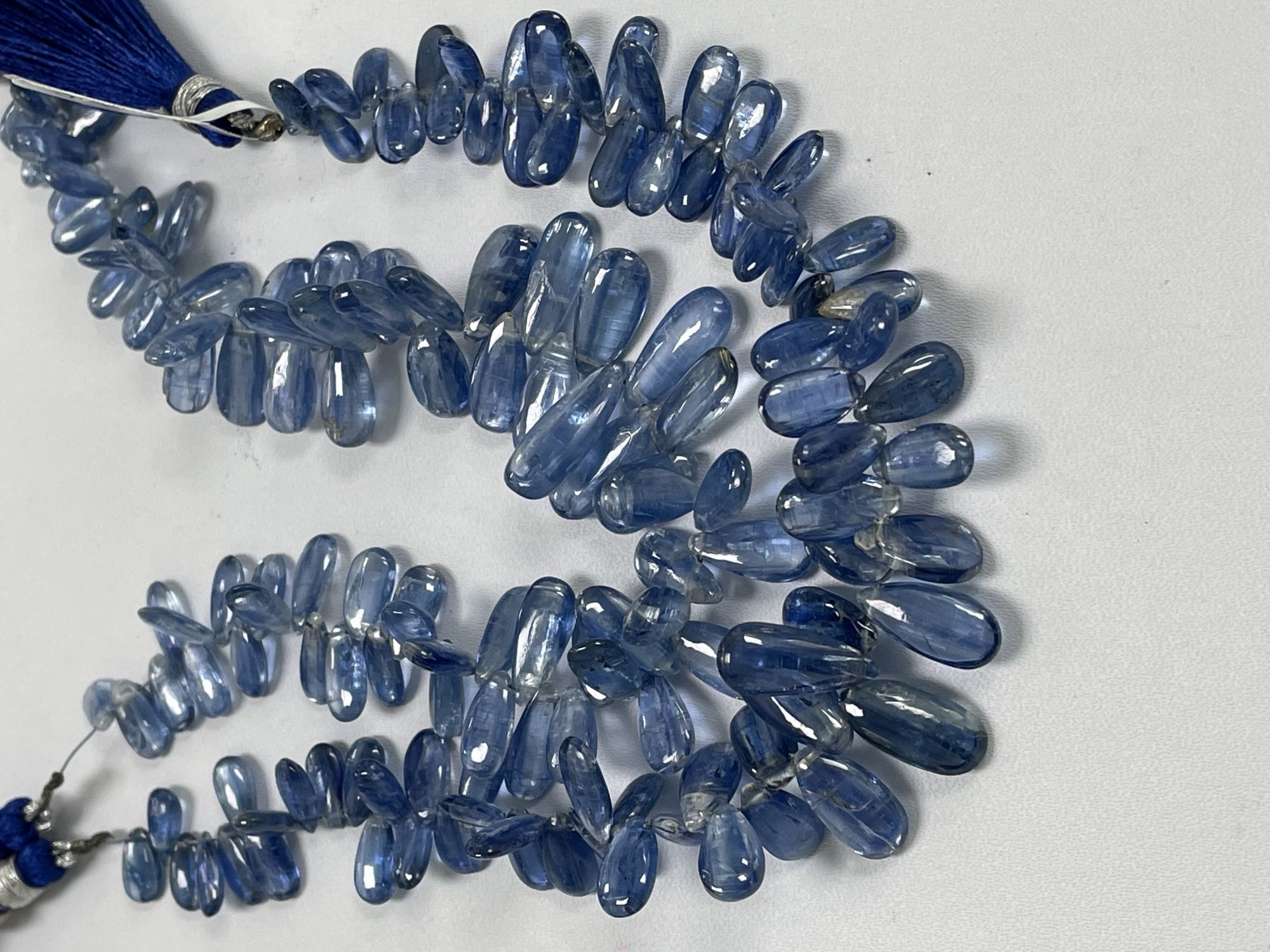 Blue Kyanite Long Pear Smooth
