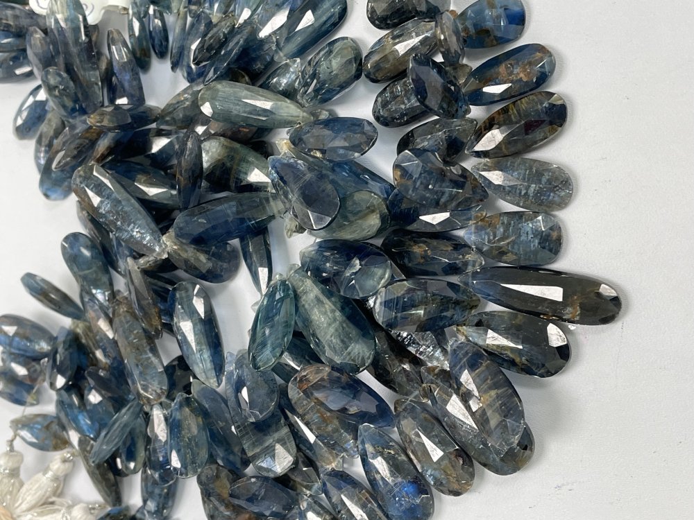 Blue Kyanite Long Pear Faceted