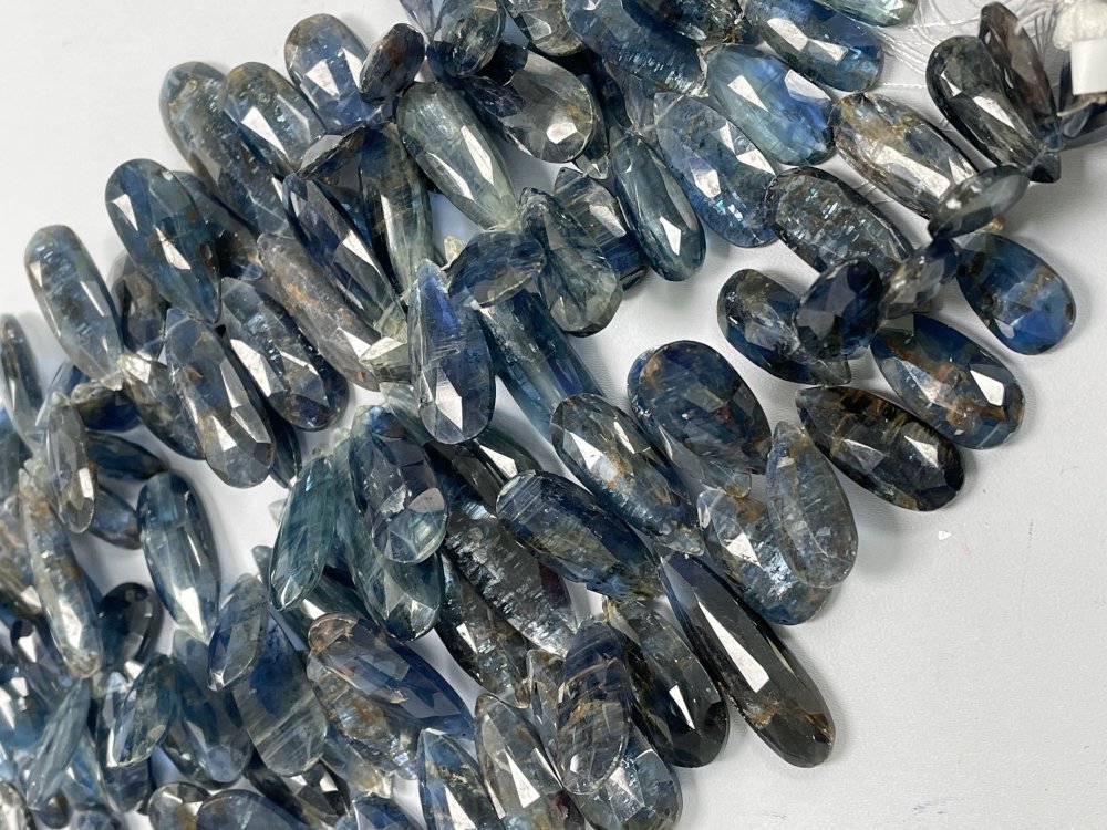 Blue Kyanite Long Pear Faceted