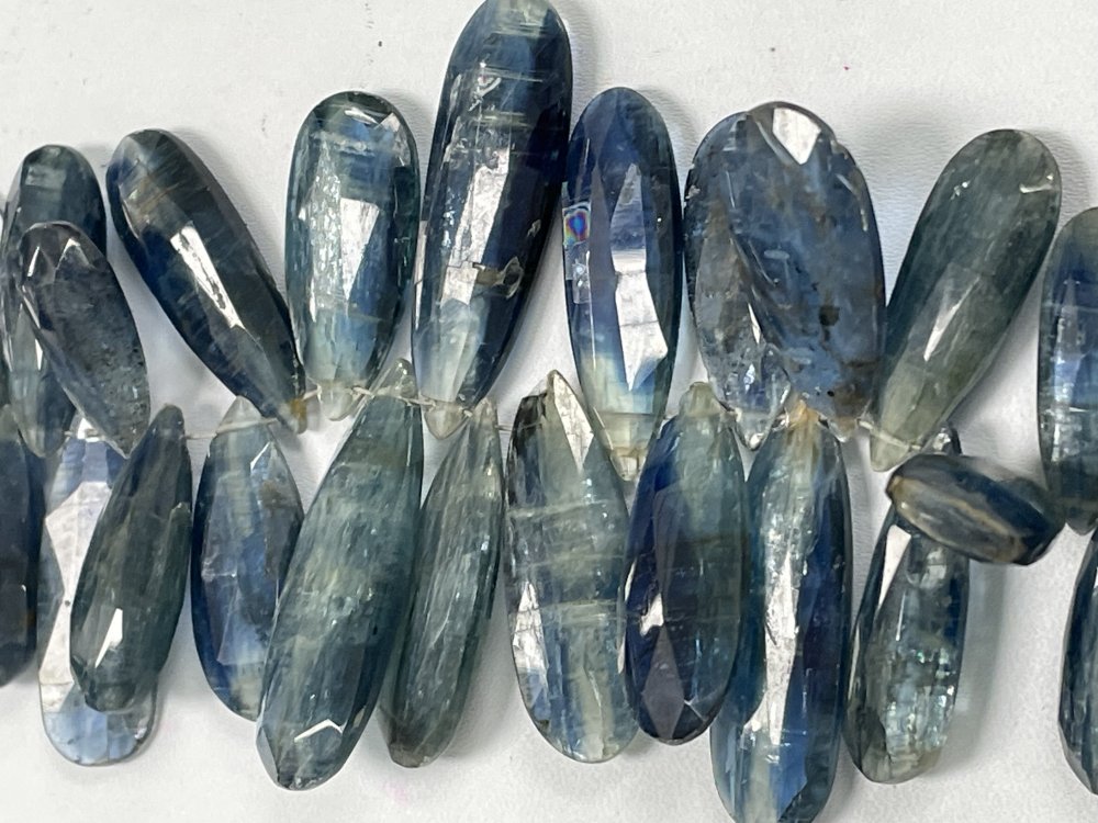 Blue Kyanite Long Pear Faceted