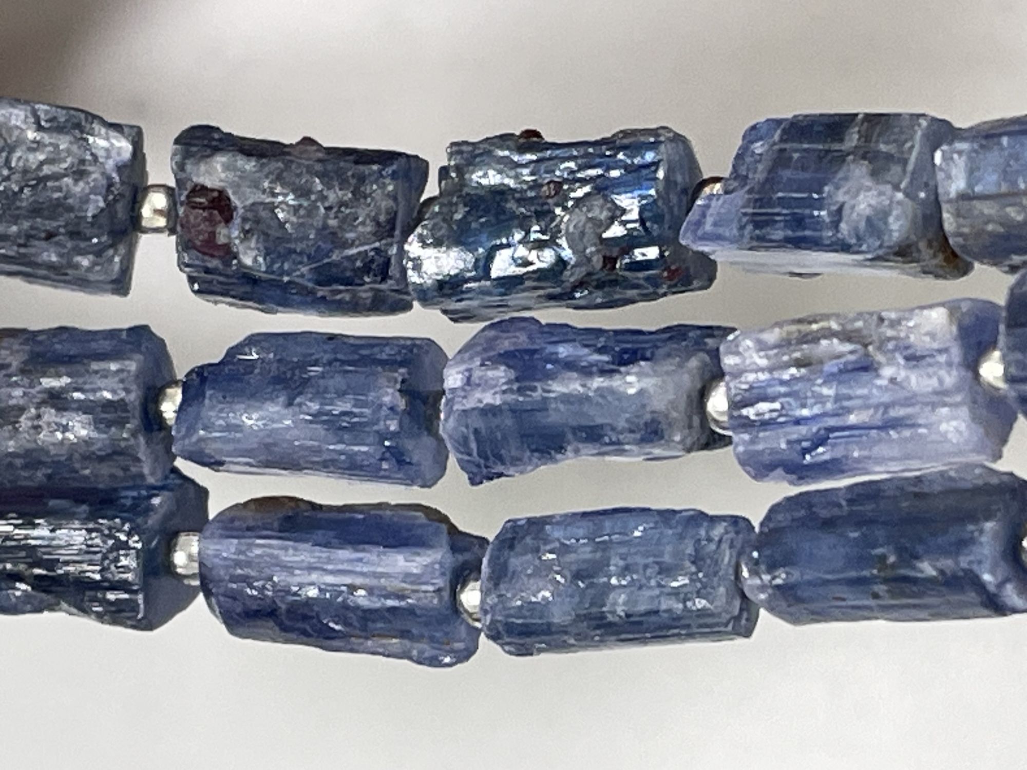 Blue Kyanite Tube Nugget Rough Cut