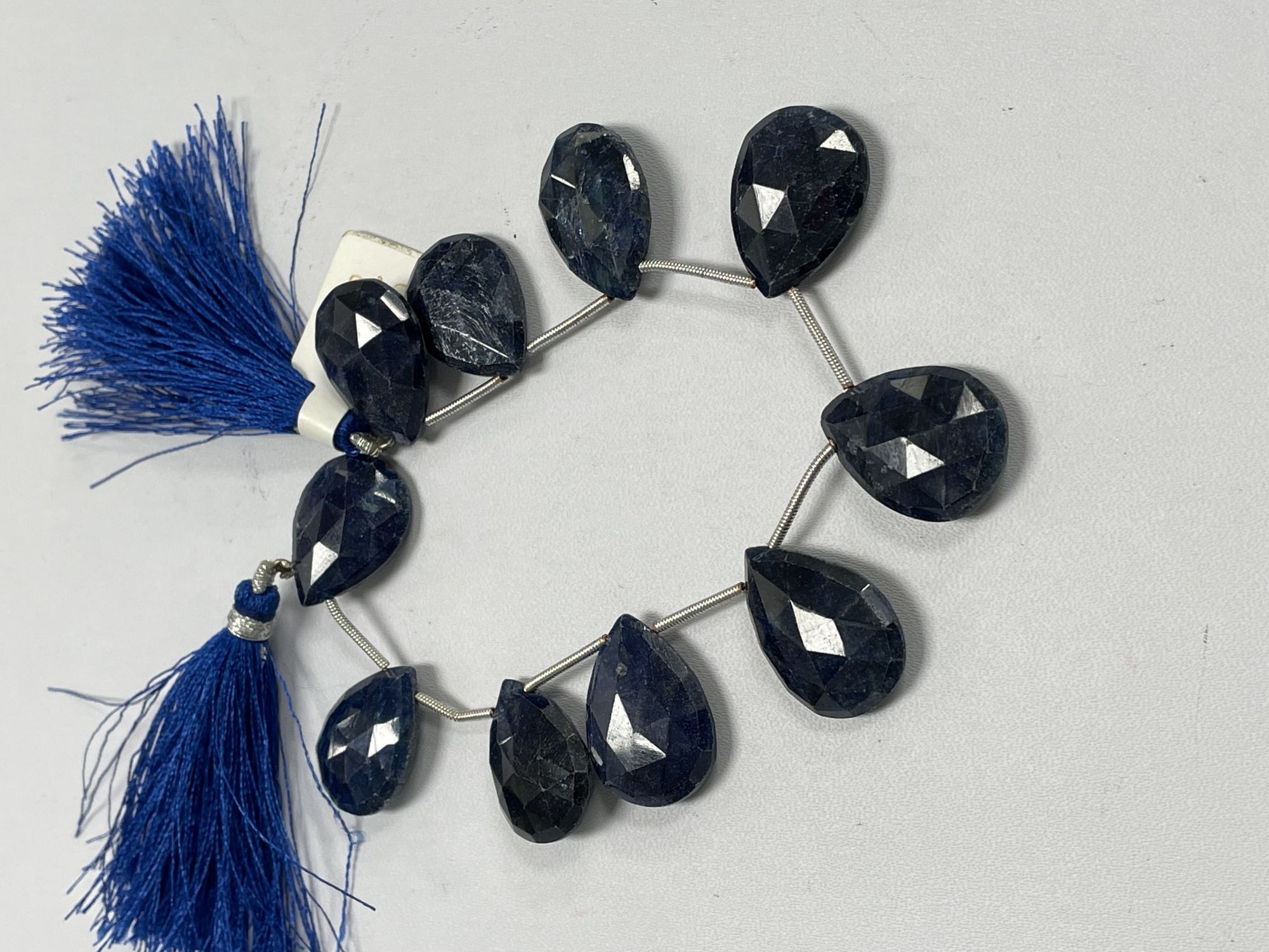 Blue Sapphire Pear Faceted