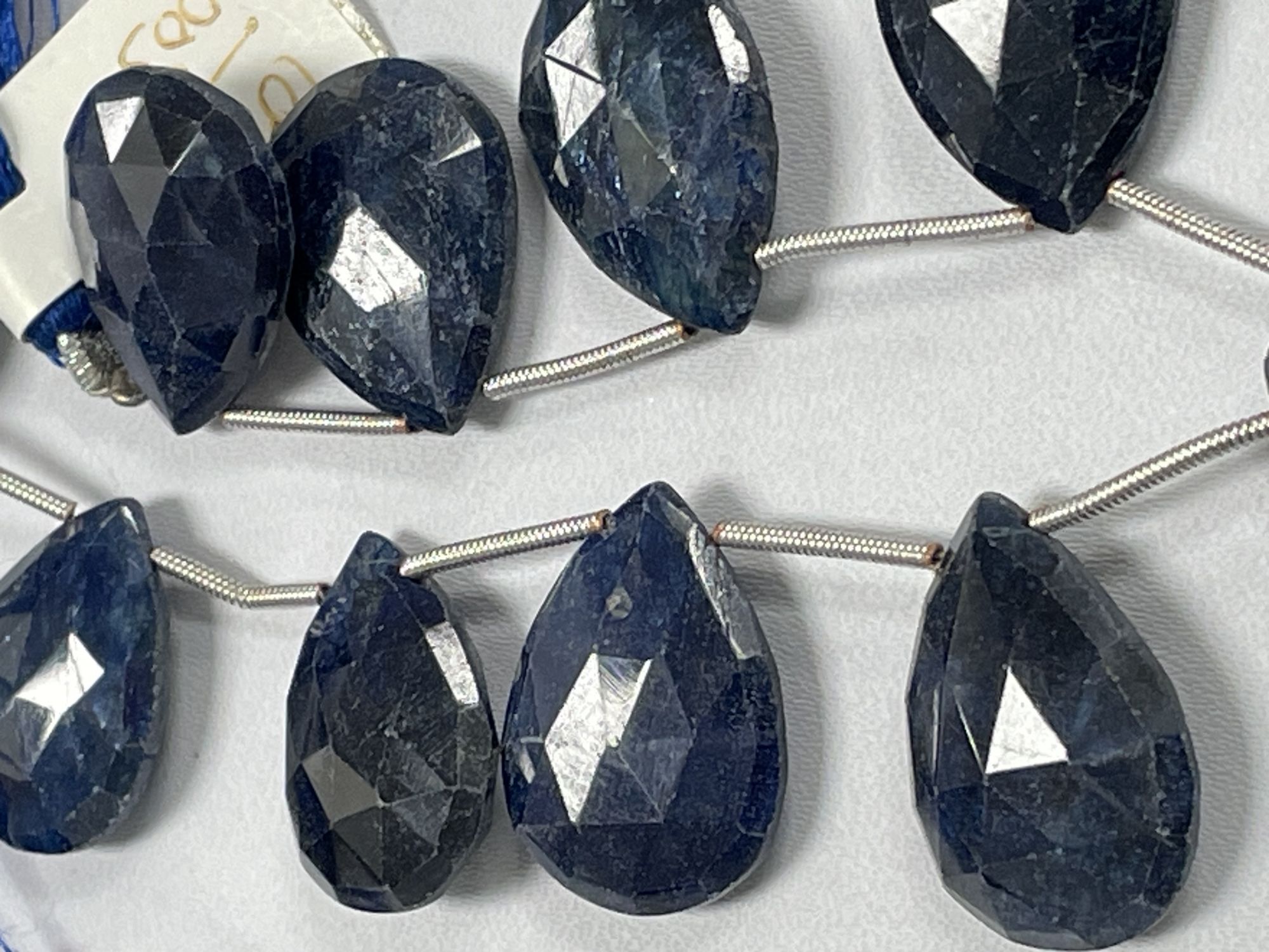 Blue Sapphire Pear Faceted
