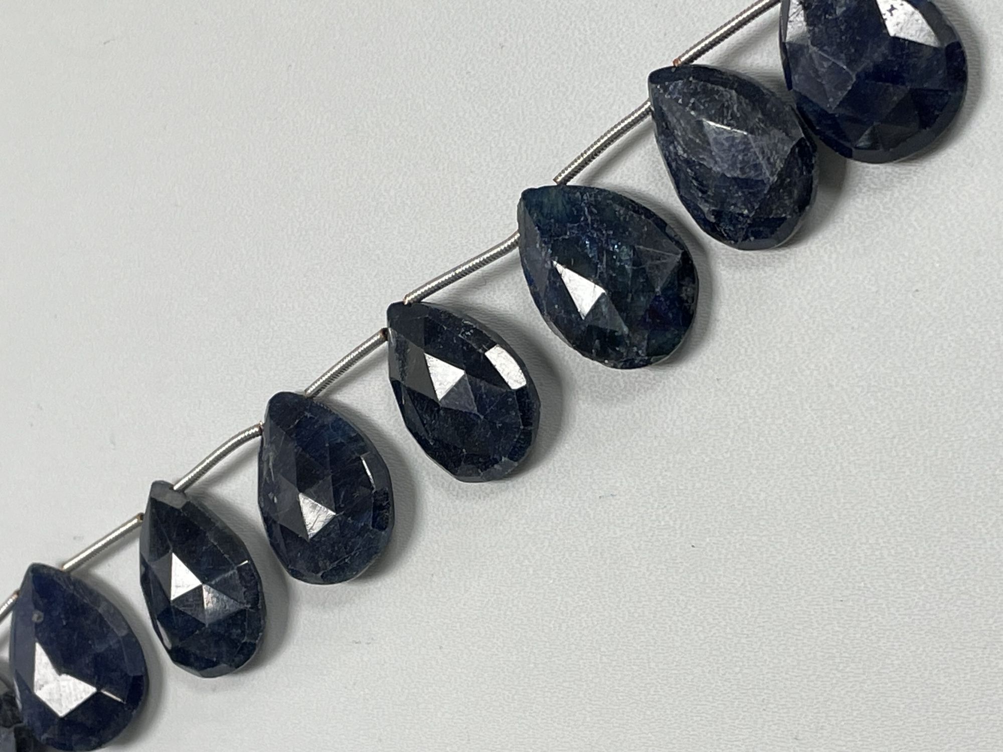 Blue Sapphire Pear Faceted