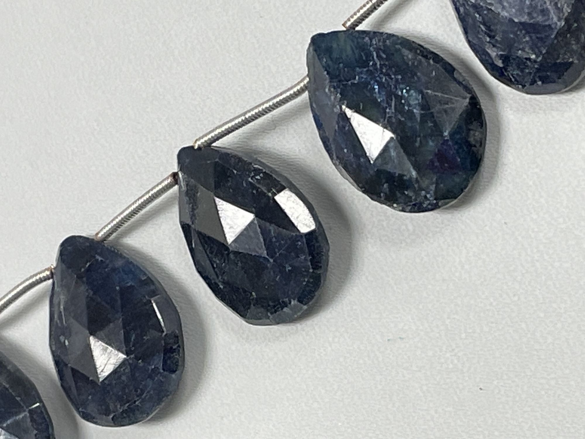 Blue Sapphire Pear Faceted
