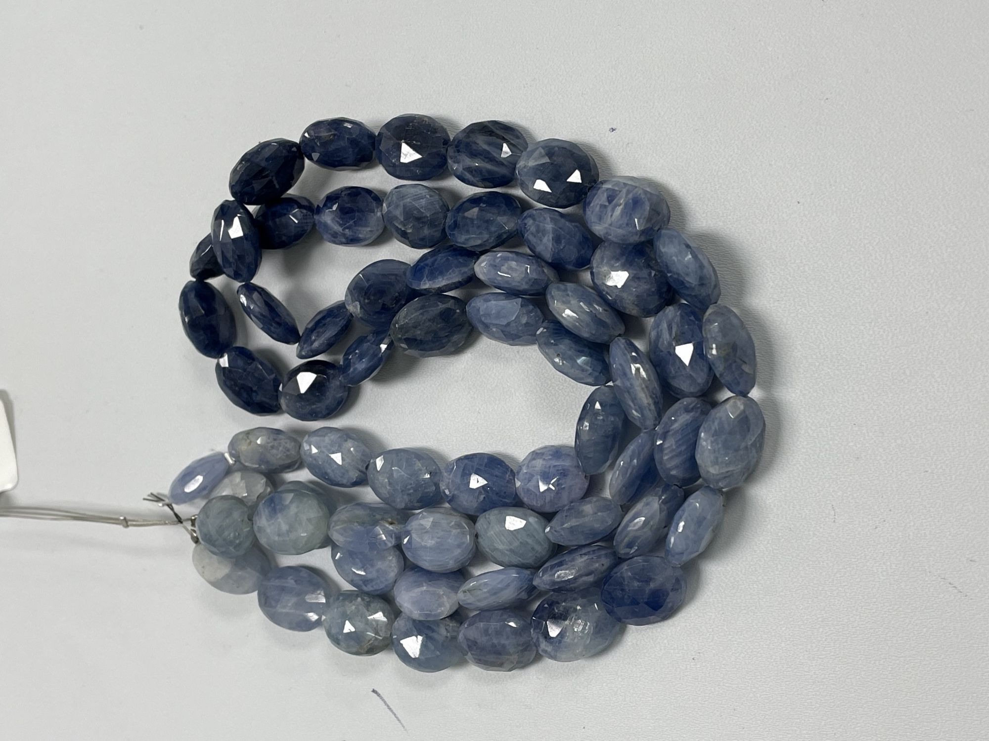 Shaded Blue Sapphire Nugget Faceted