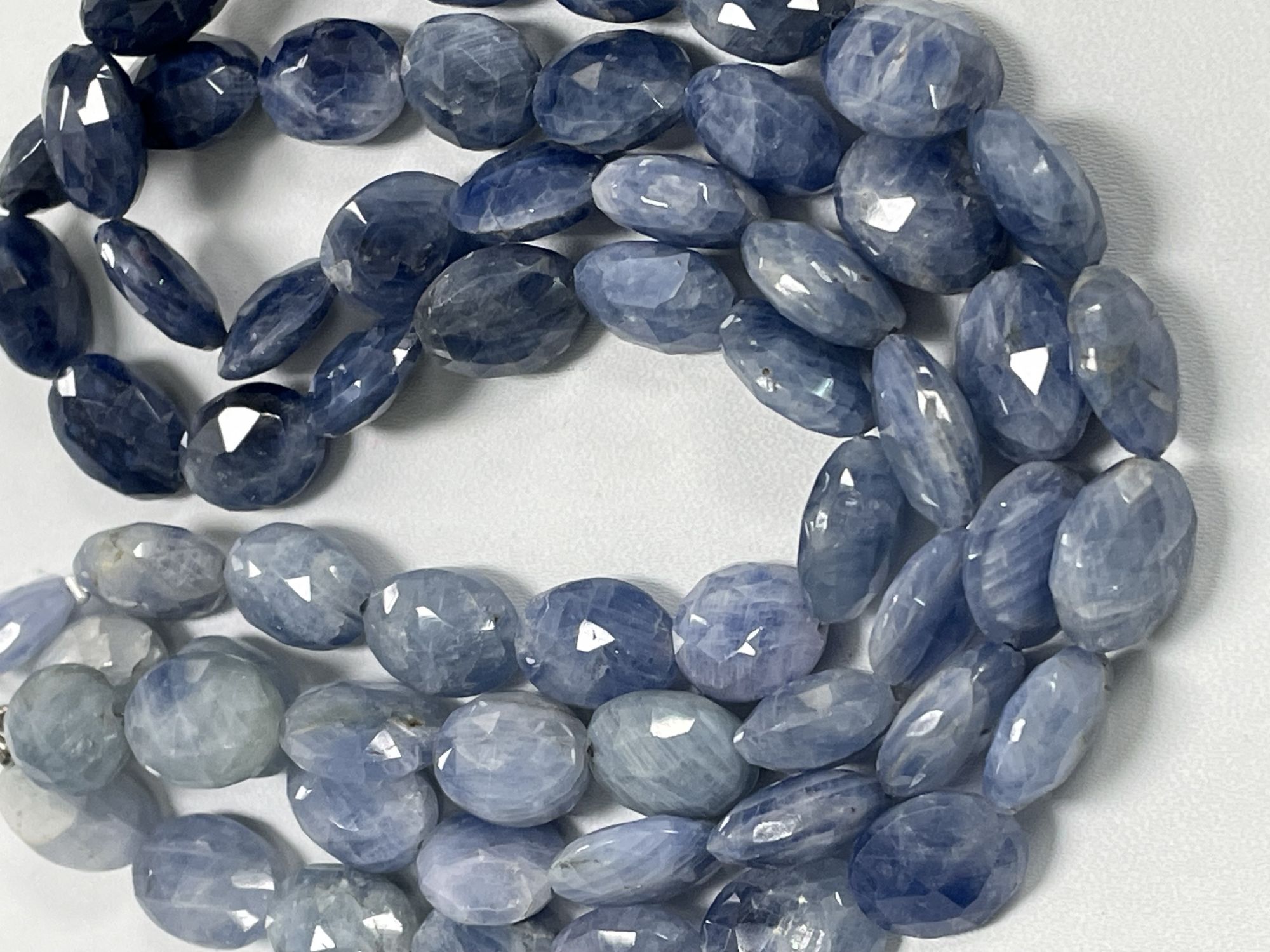 Shaded Blue Sapphire Nugget Faceted