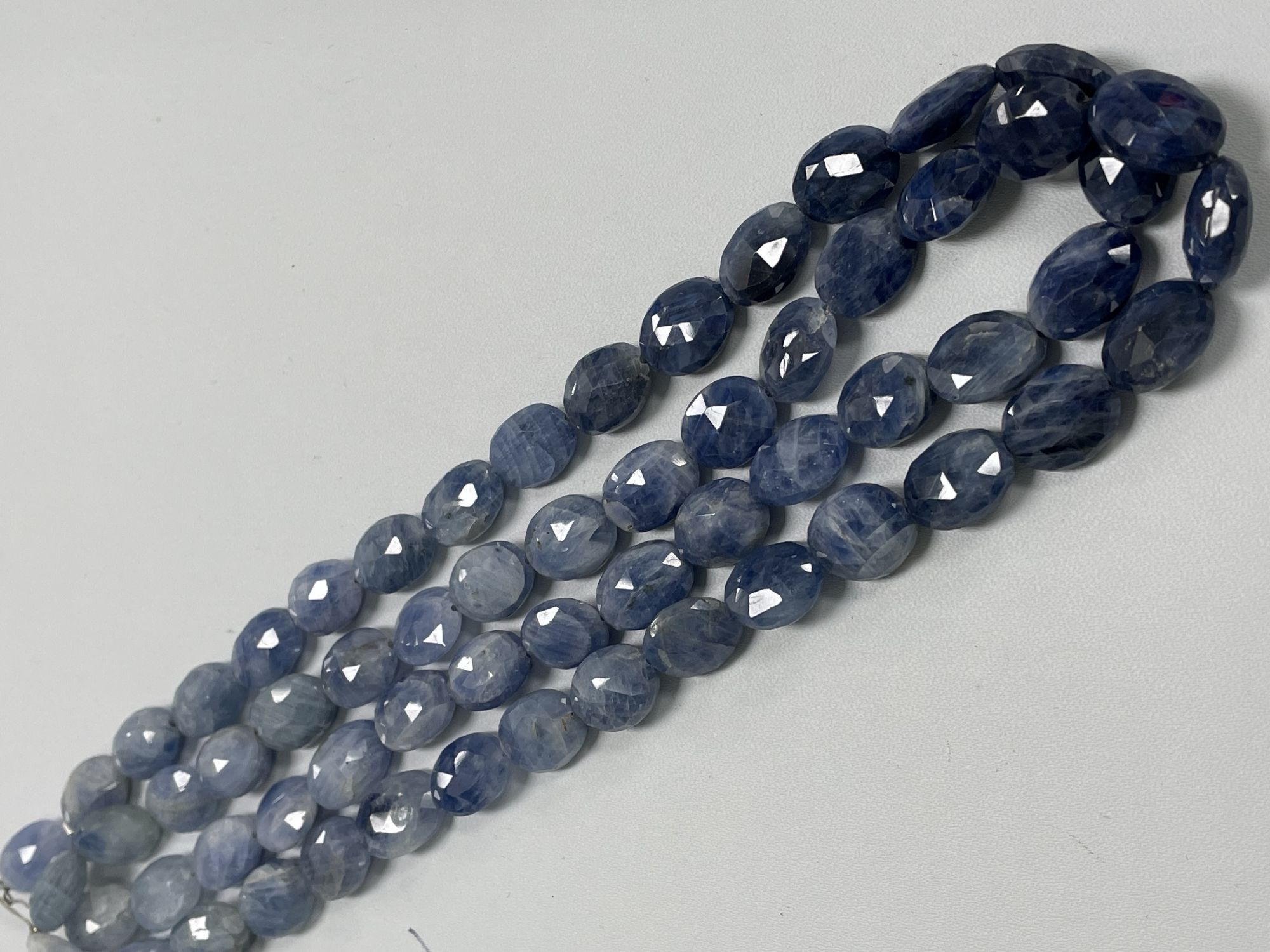 Shaded Blue Sapphire Nugget Faceted