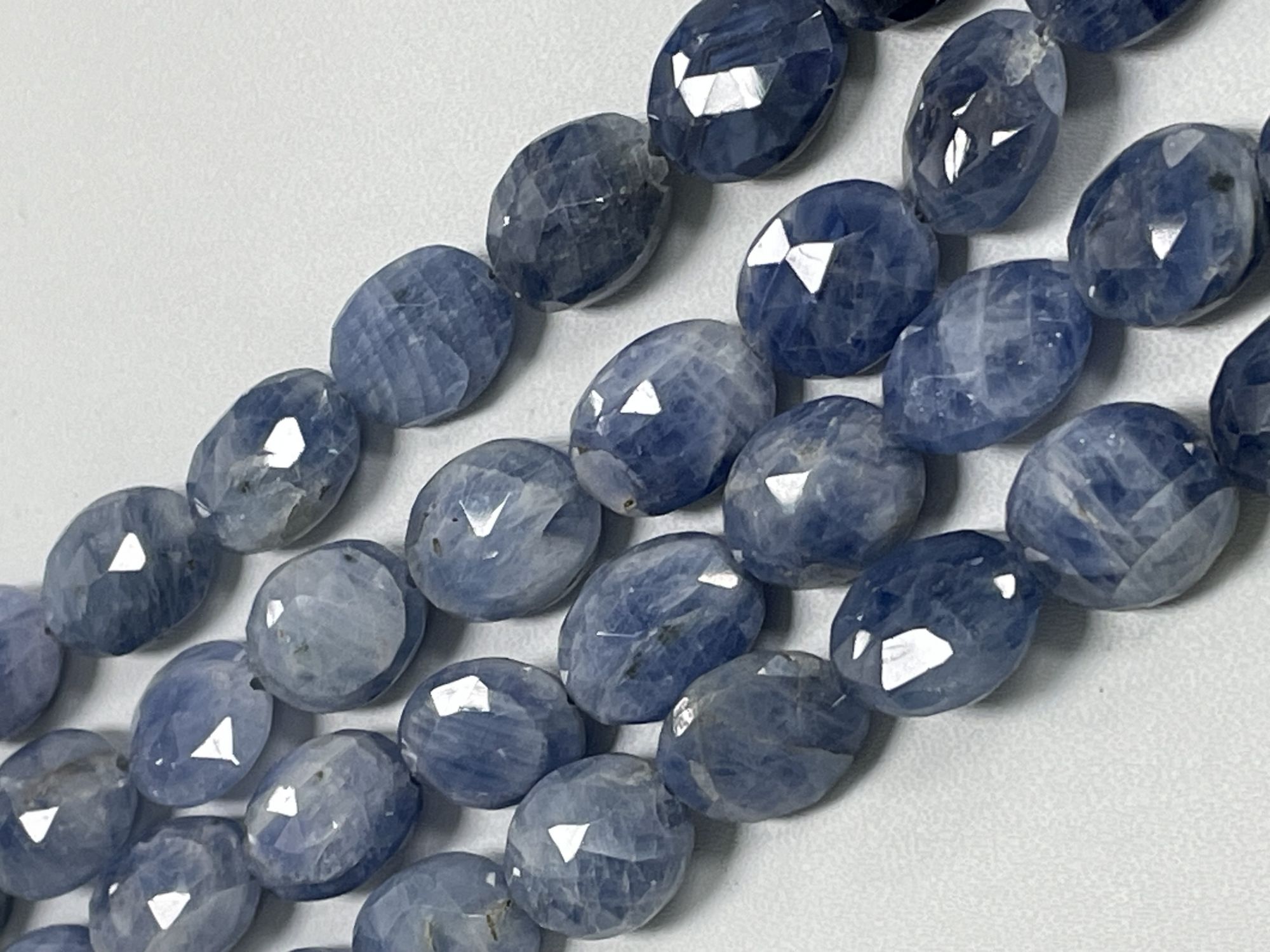 Shaded Blue Sapphire Nugget Faceted