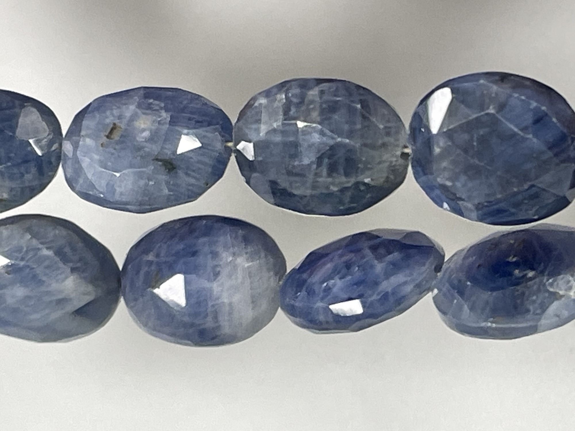 Shaded Blue Sapphire Nugget Faceted