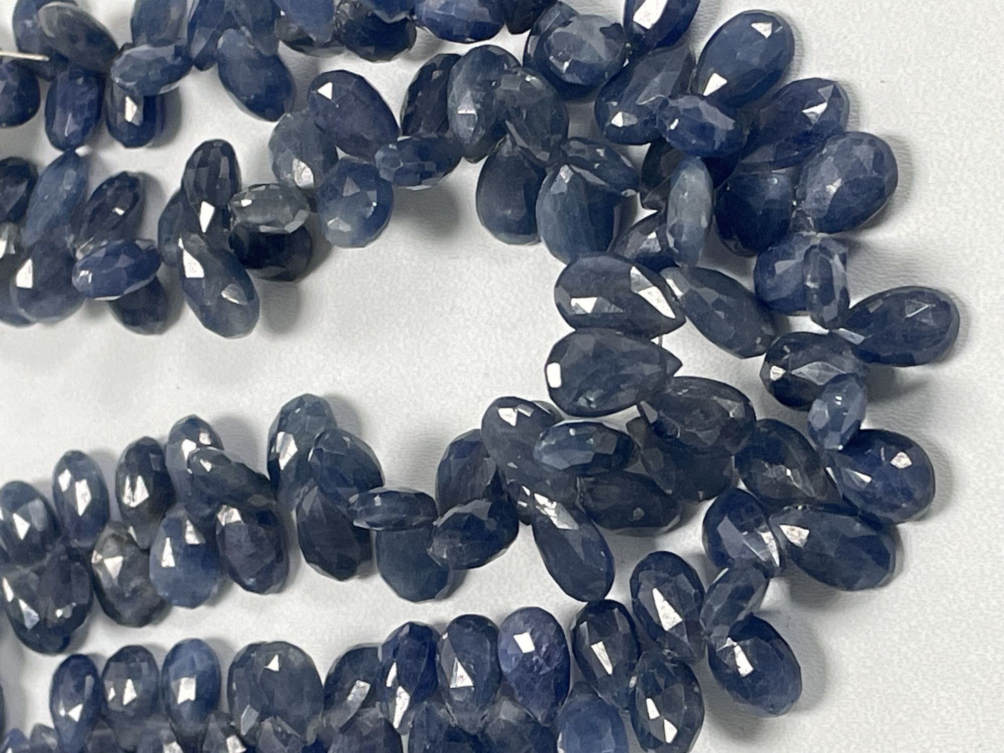 Blue Sapphire Pear Faceted