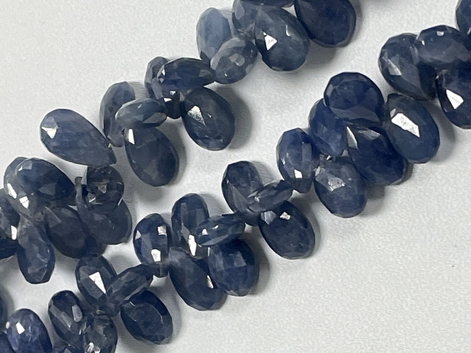 Blue Sapphire Pear Faceted