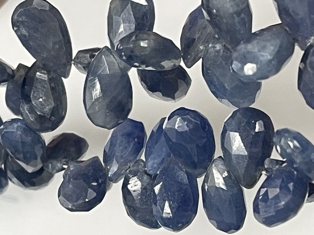 Blue Sapphire Pear Faceted