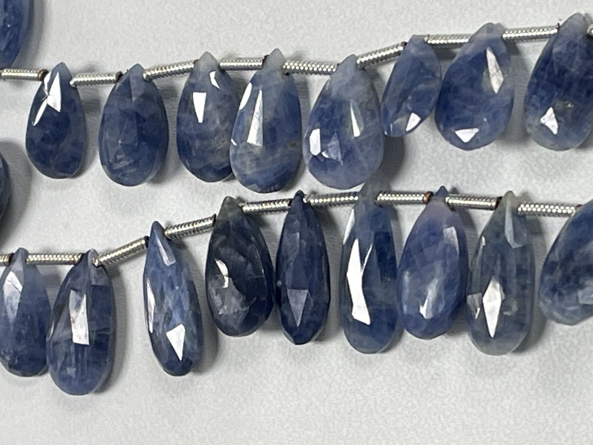 Blue Sapphire Pear Faceted
