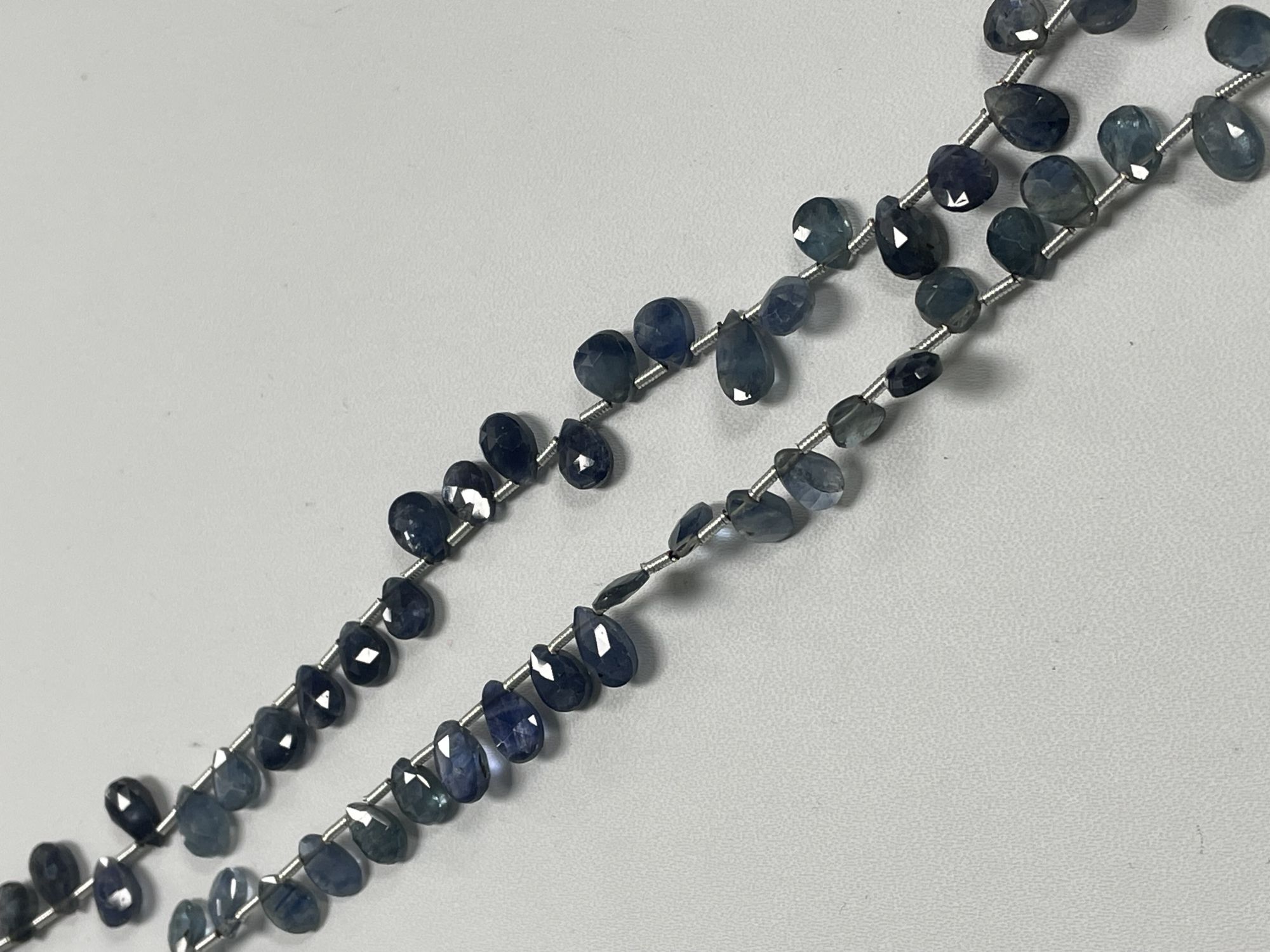 Blue Sapphire Pear Faceted