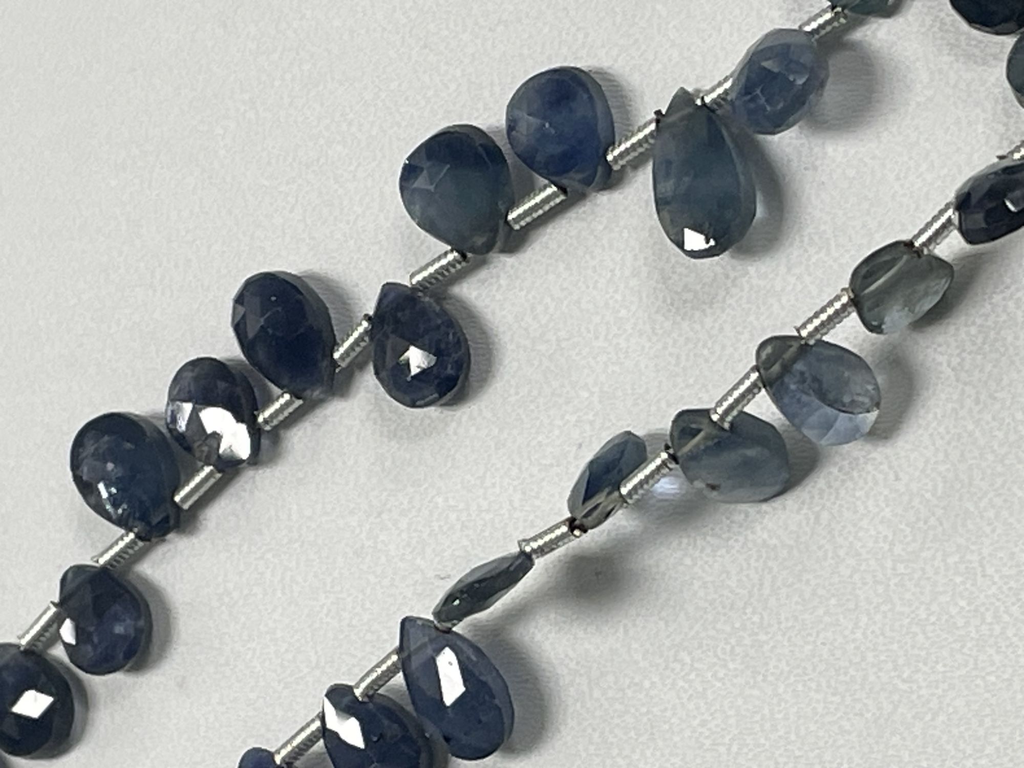 Blue Sapphire Pear Faceted