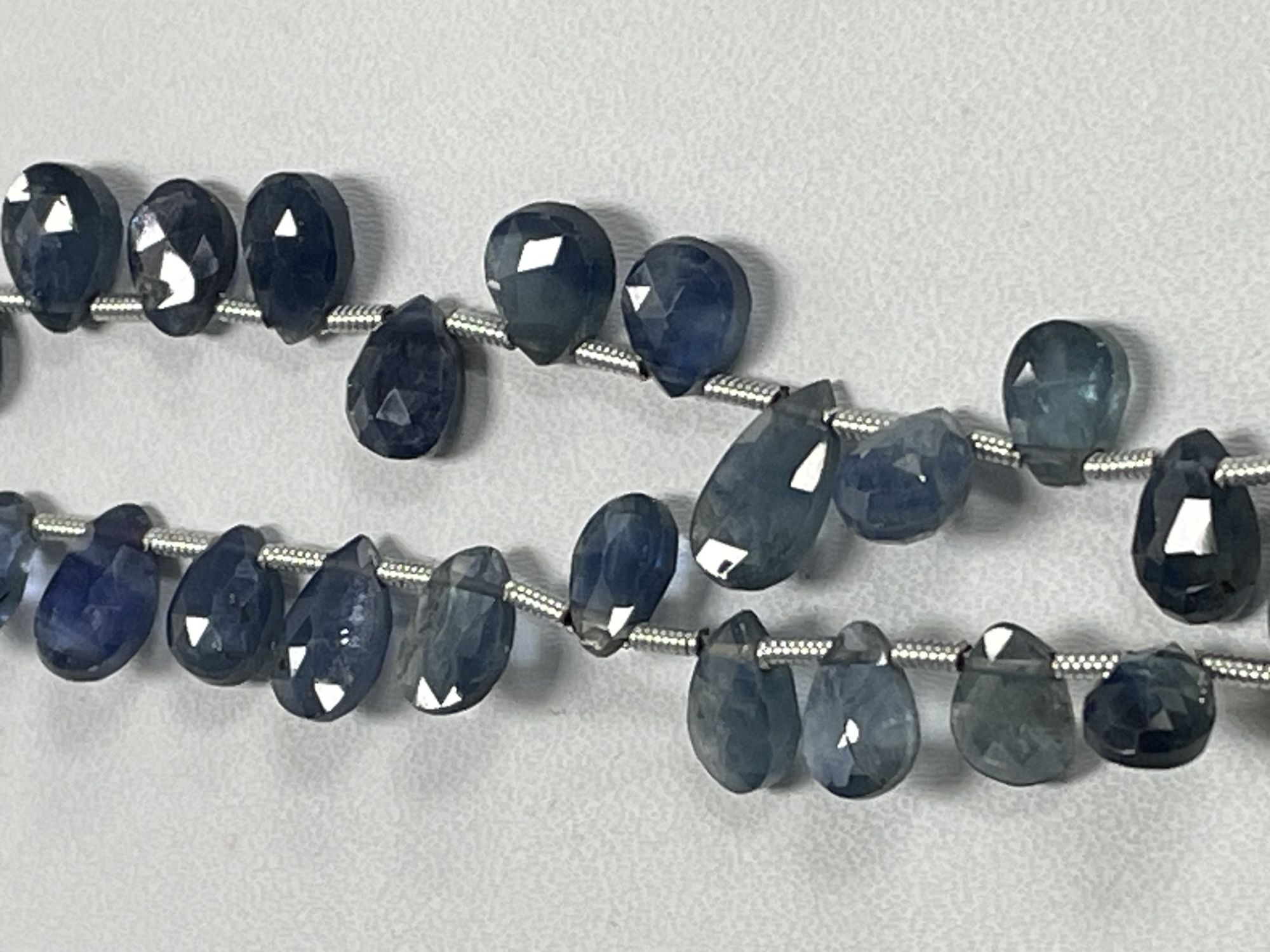 Blue Sapphire Pear Faceted