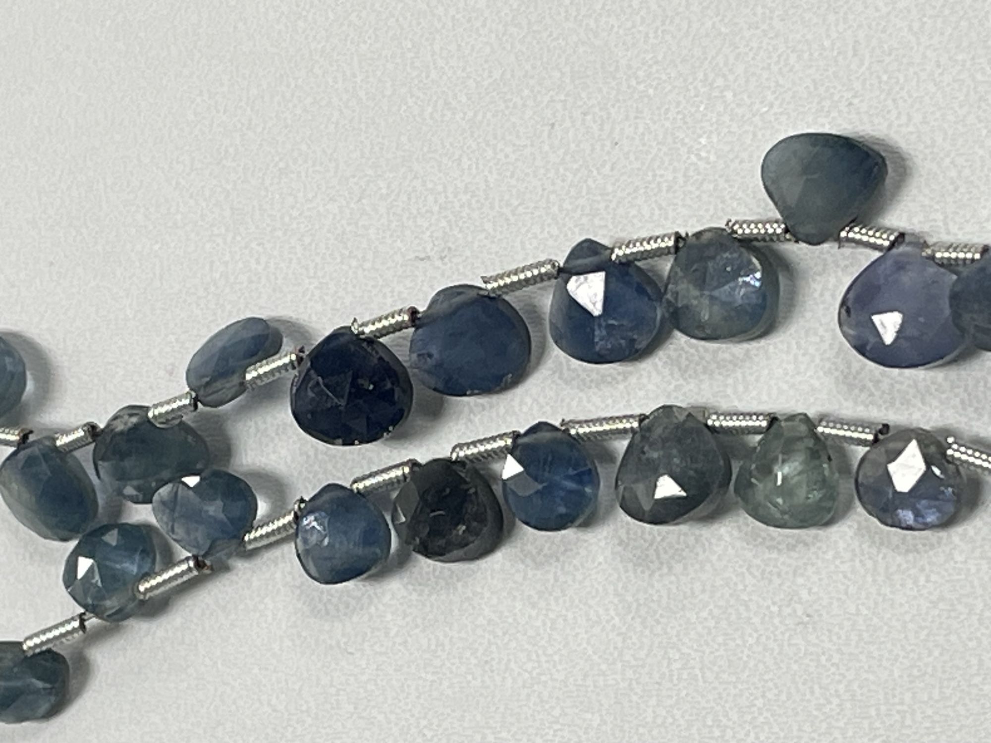 Blue Sapphire Heart Faceted