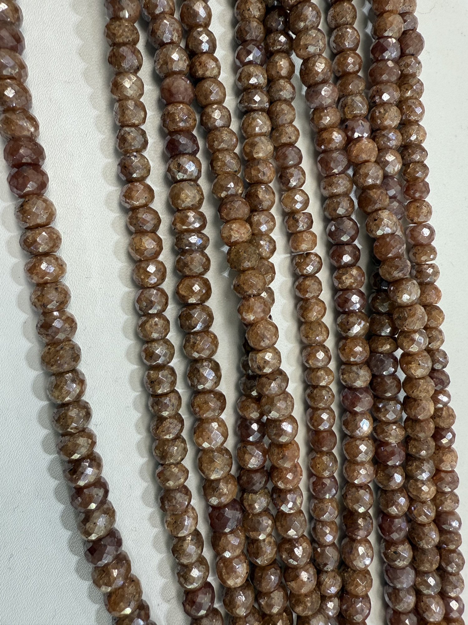 Silverite Rondelle Faceted