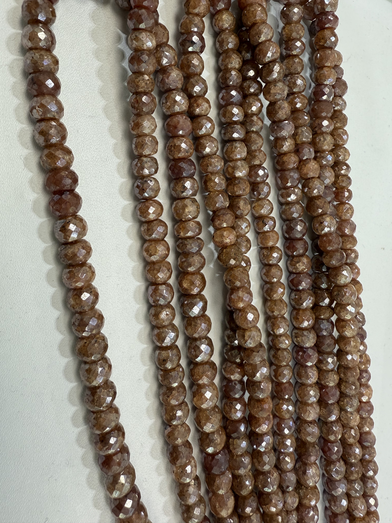 Silverite Rondelle Faceted