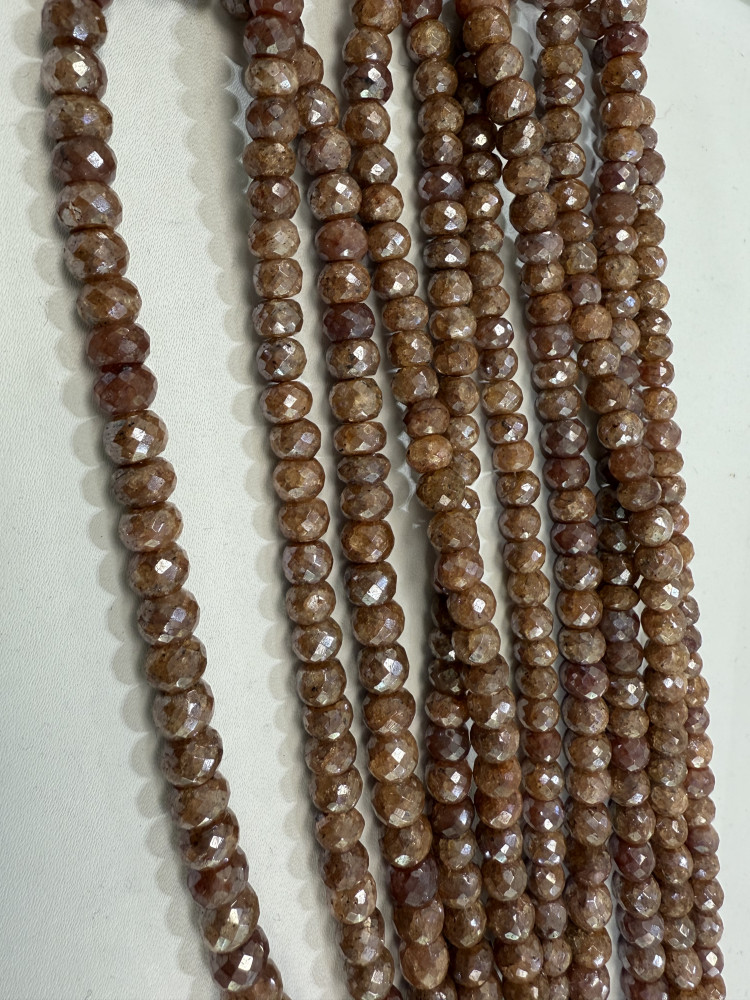 Image of Silverite Rondelle Faceted