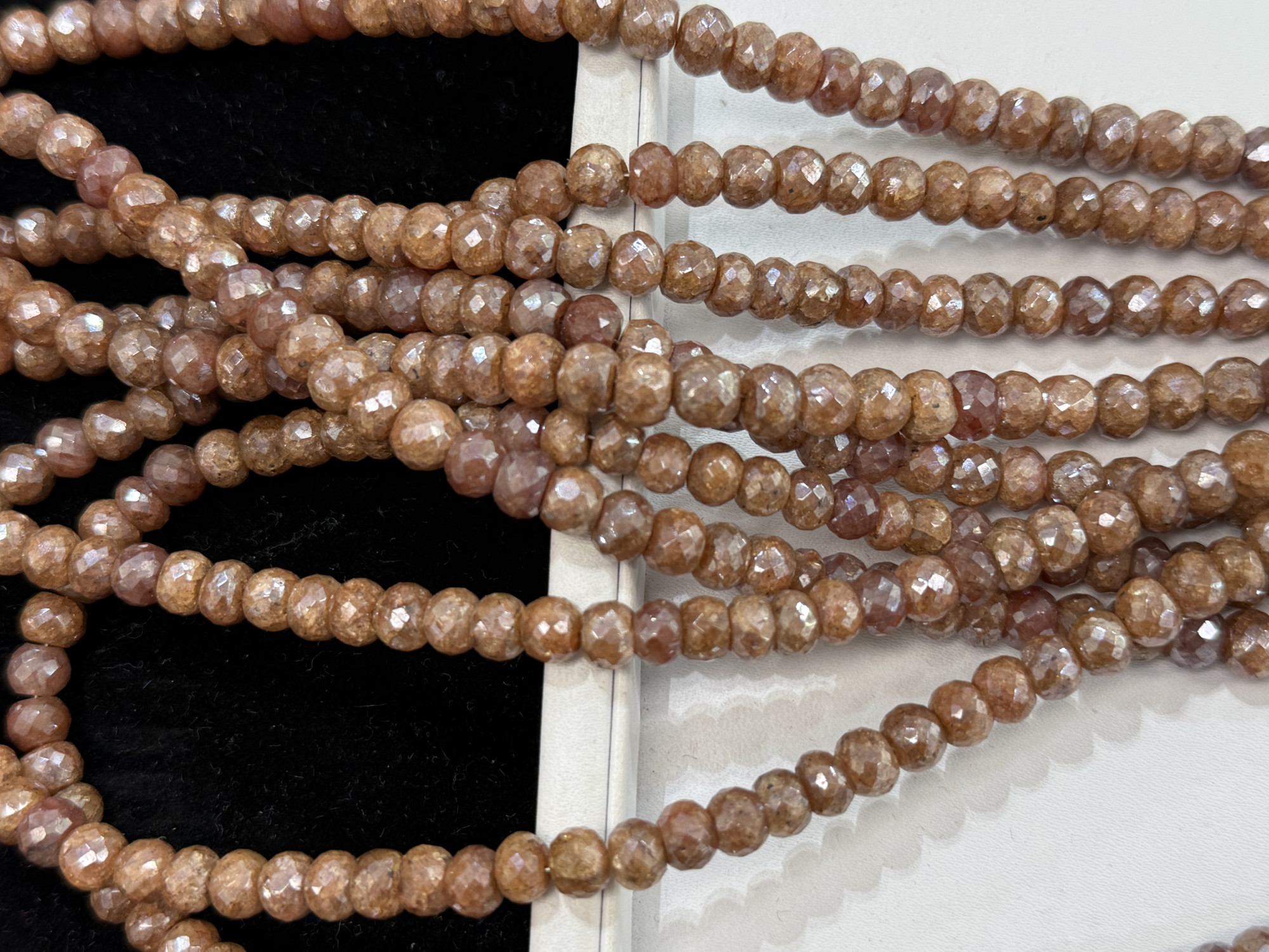 Silverite Rondelle Faceted