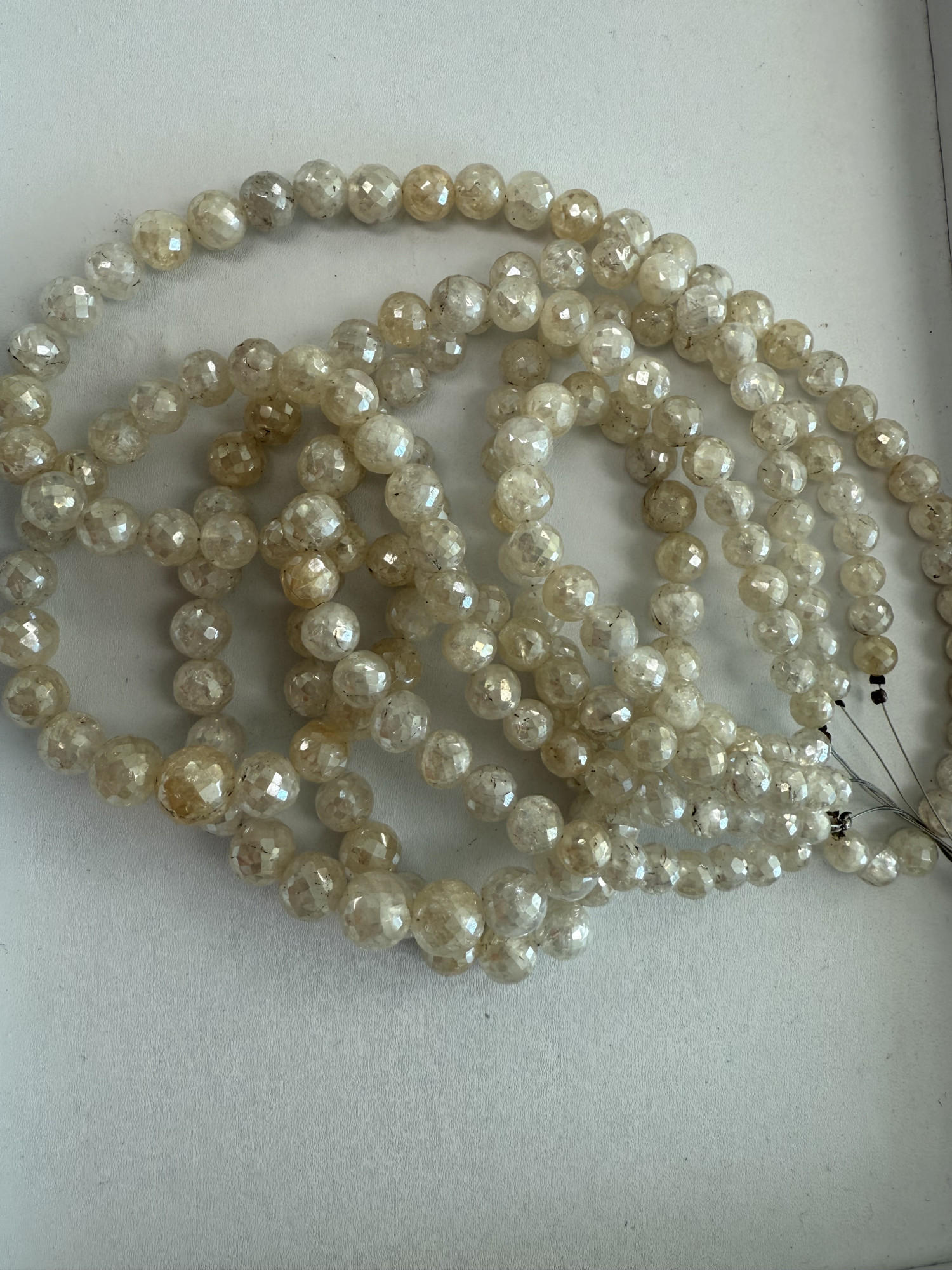 Coated Quartz Round Faceted