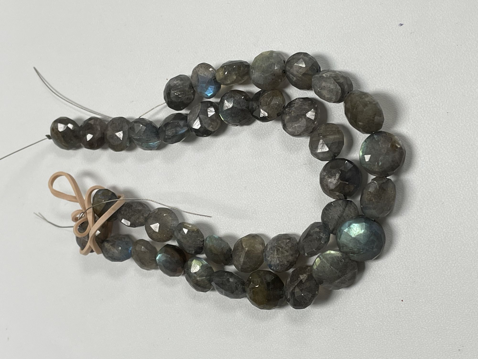 Labradorite Coin Faceted