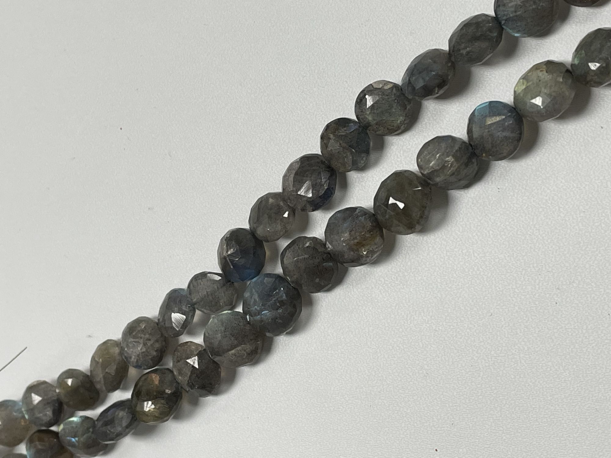 Labradorite Coin Faceted