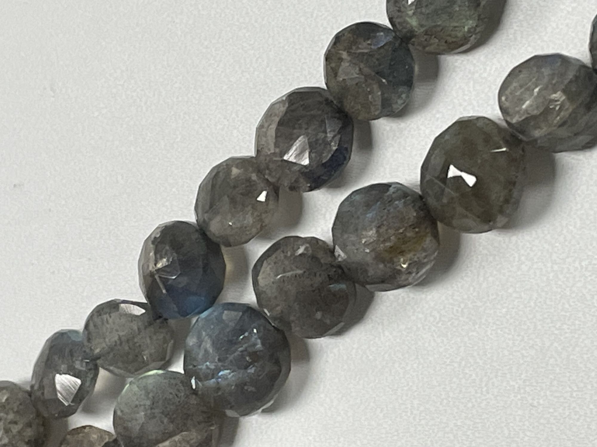 Labradorite Coin Faceted