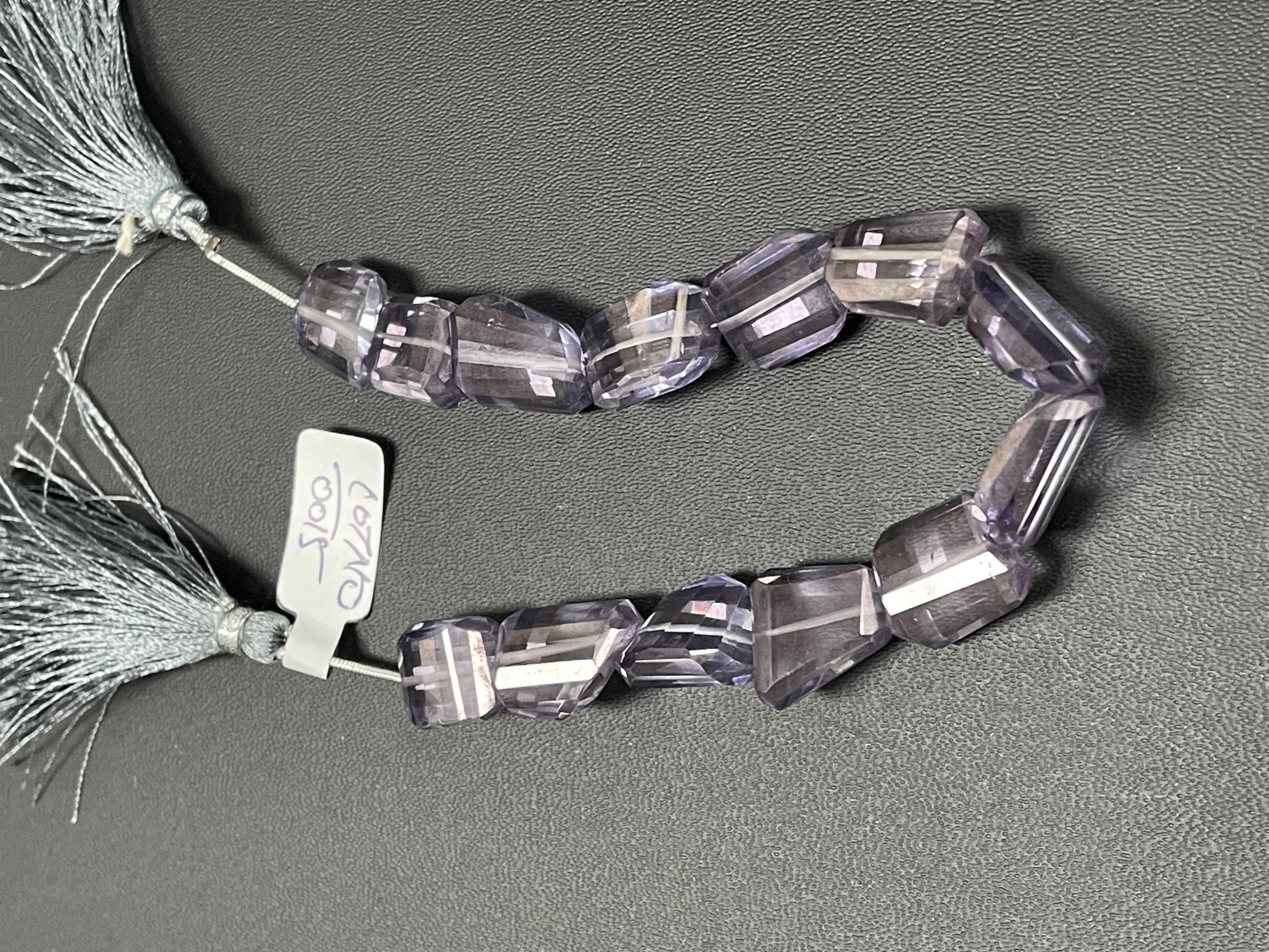 Purple Mystic Quartz Nugget Faceted