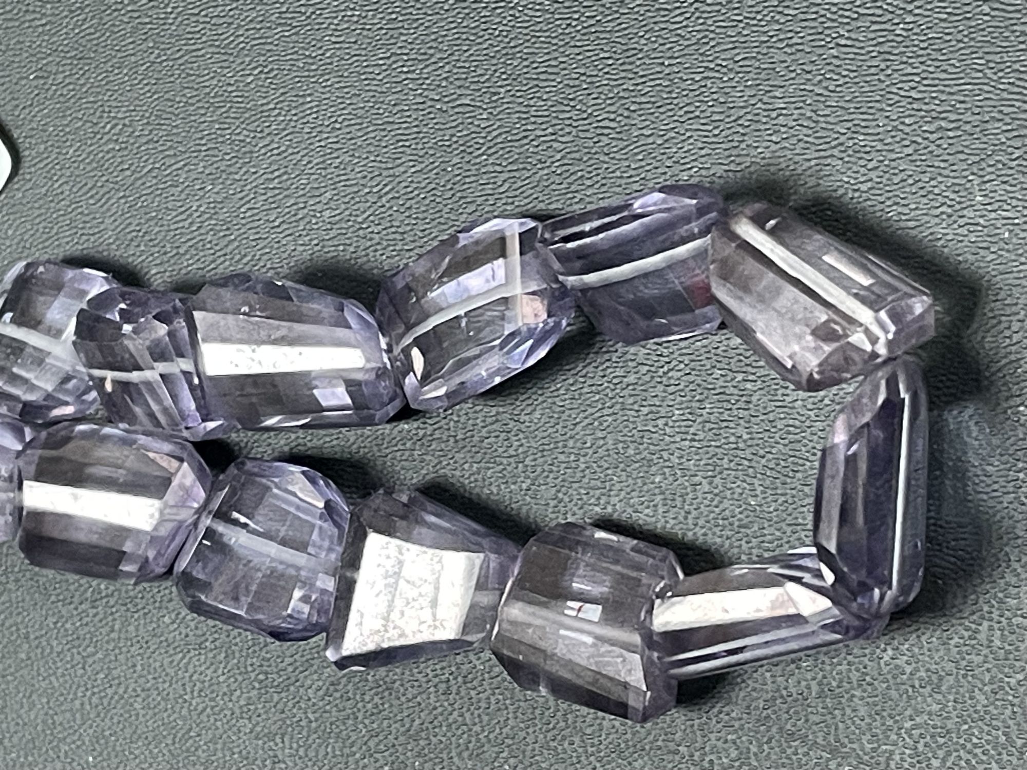 Purple Mystic Quartz Nugget Faceted